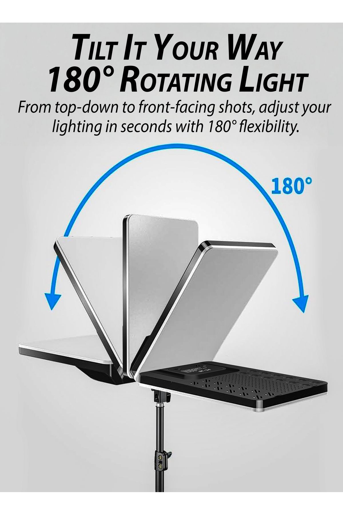 DBLEW-Led Video Light Panel With Tripod Stand And Remote Ultra-thin Borderless Photography Lightning Kit 7