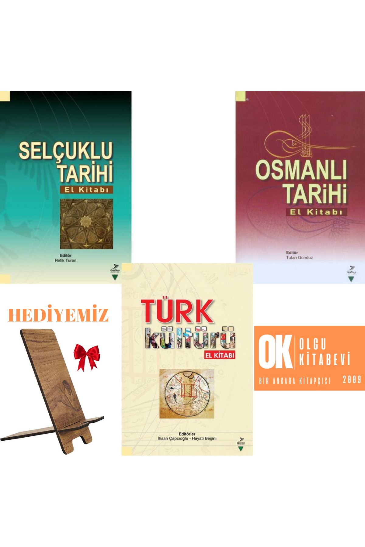 Grafiker Yayınları Türk Kültürü El Kitabı - Selçuklu Tarihi El Kitabı - Osmanlı Tarihi El Kitabı / Tufan Gündüz