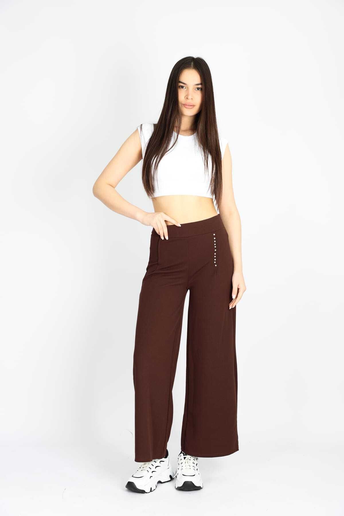 B&C AYAZ BUTİK Taşlı pantolon