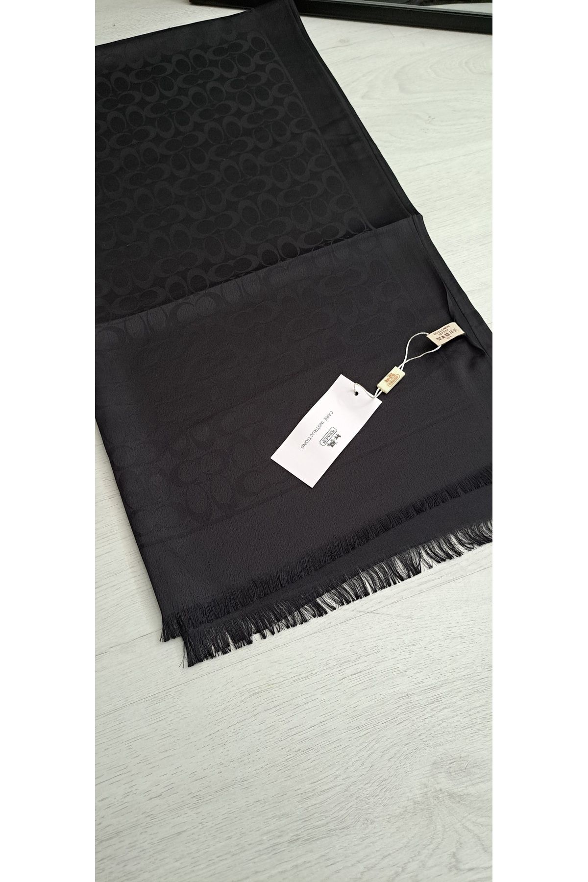 COLLECTİON Siyah ipek şal