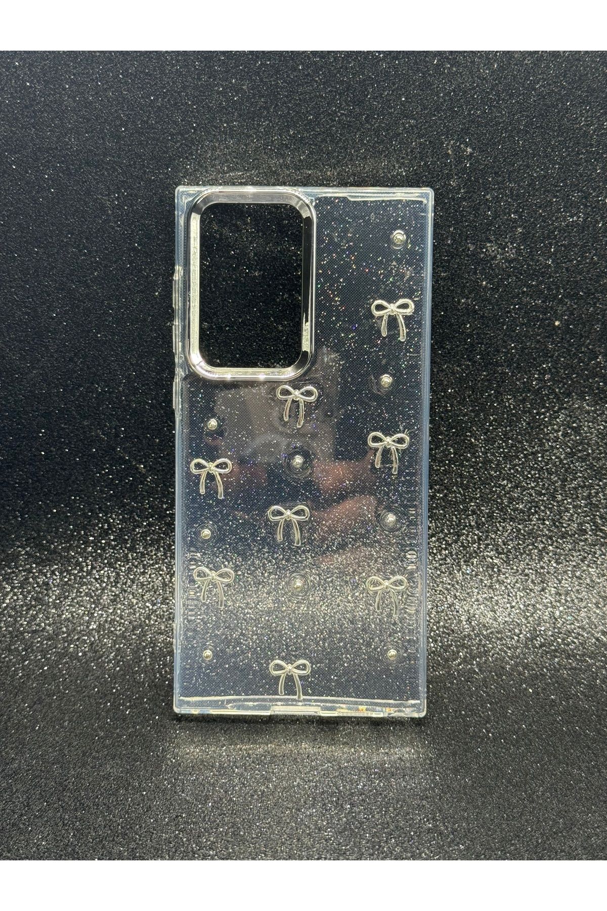 DUBİGOLD SAMSUNG GALAXY S25 ULTRA UYUMLU EPOKSİ DESENLİ SİMLİ SERT ŞEFFAF KILIF
