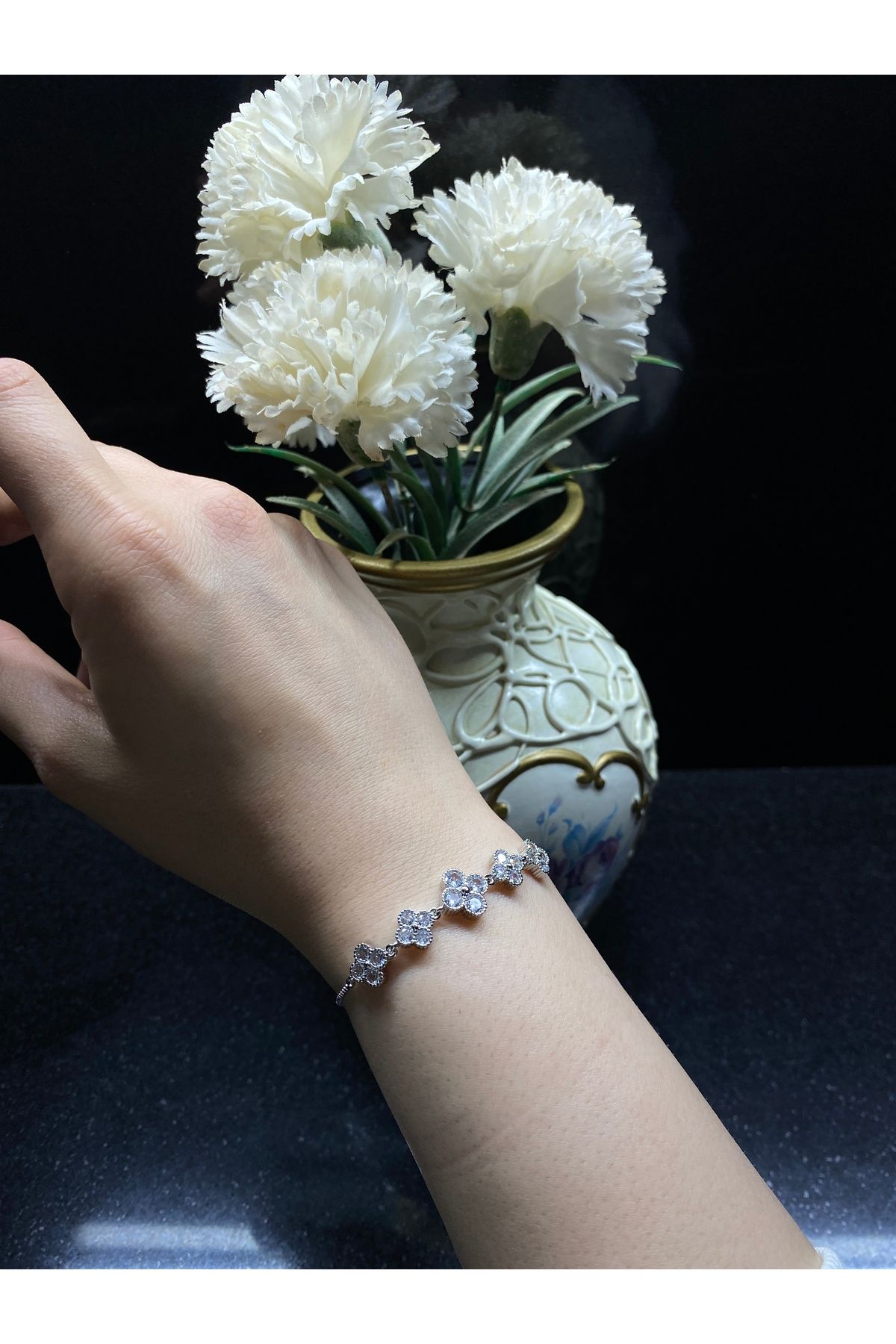 Gök Accessories Yonca Çelik Bileklik