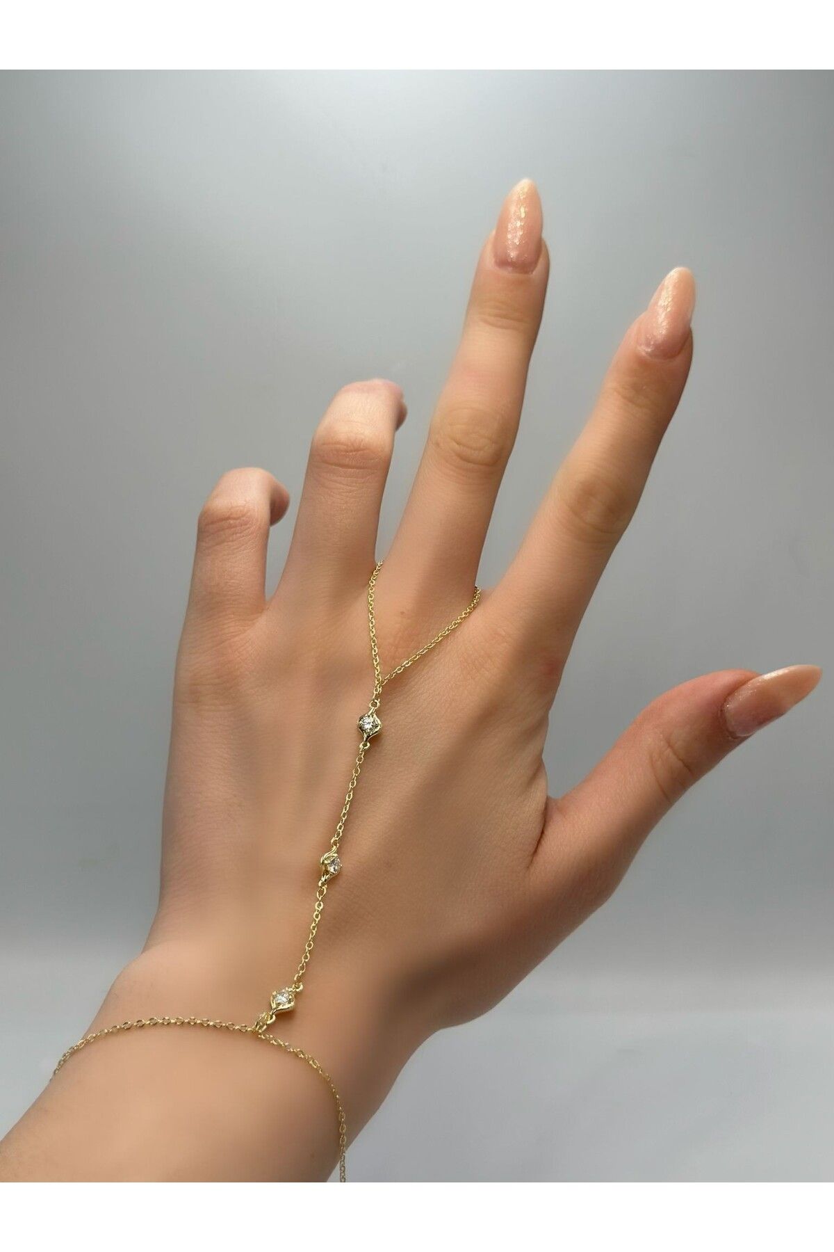 MyladyAccessoriess Tek Taş Detaylı İnce Çelik Şahmeran