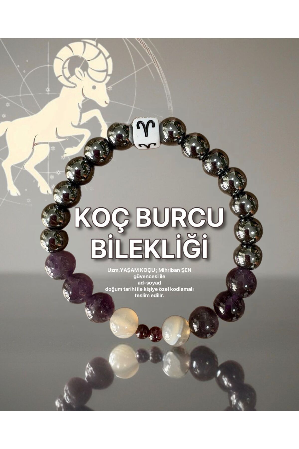 Mihri Doğaltaş Koç Burcu Bilekliği