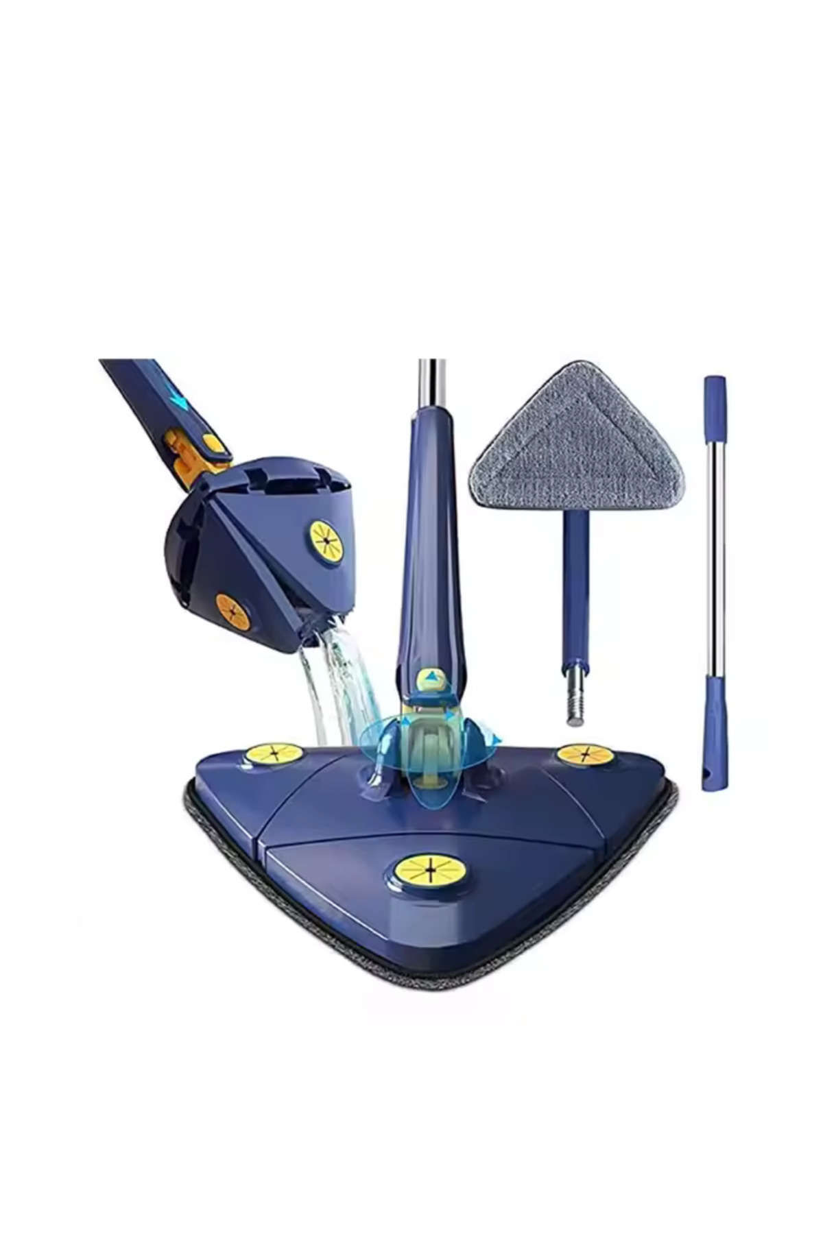 Denx-Triple cleaning mop for cleaning tight spaces 1
