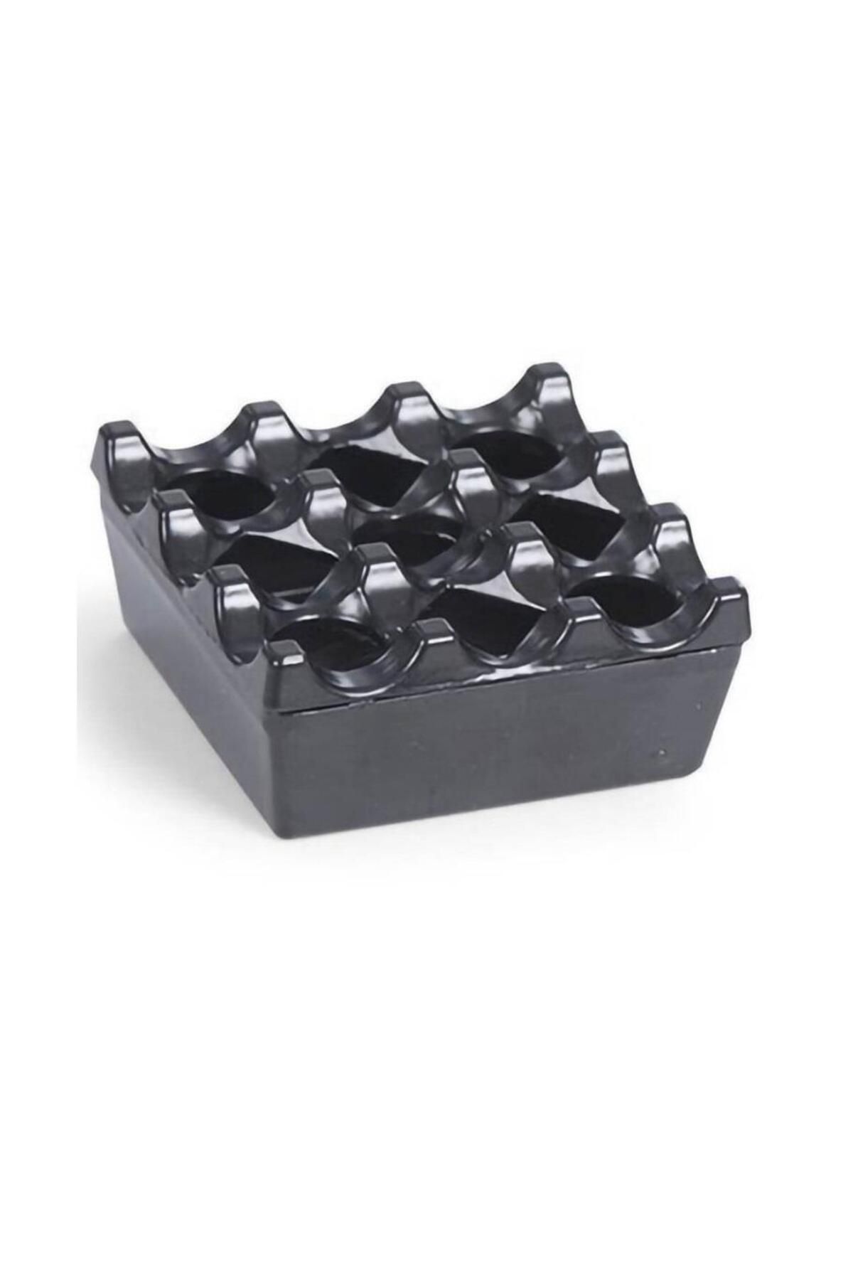 Ünsal Showroom Döküm Kare Küllük Siyah 8cm