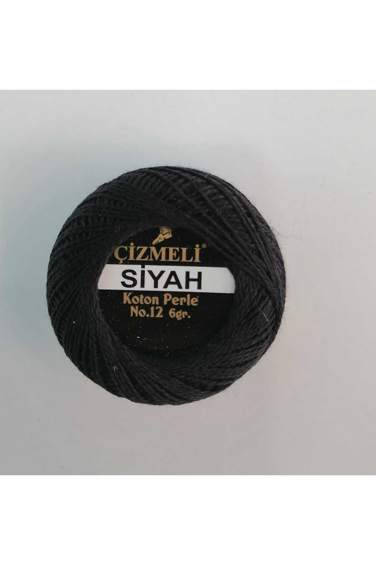 ÇİZMELİ İP Siyah Etamin Kanaviçe İpi