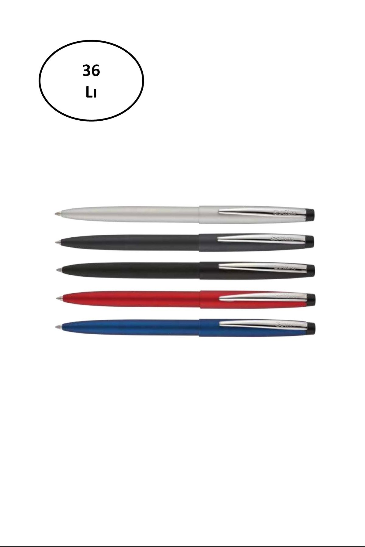 PRATİKOBA Scrikss Tükenmez Kalem F108 Pastel 36'lı