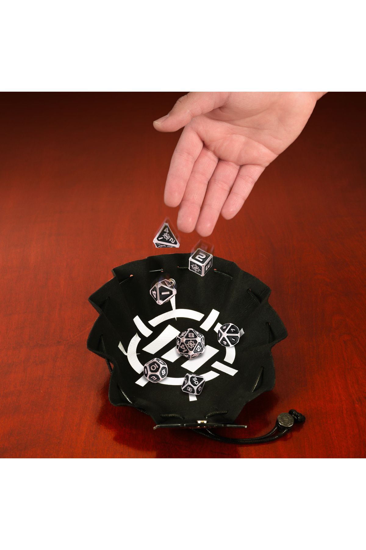 Enhance-Collector's Edition Black DnD Metal Dice Set 7