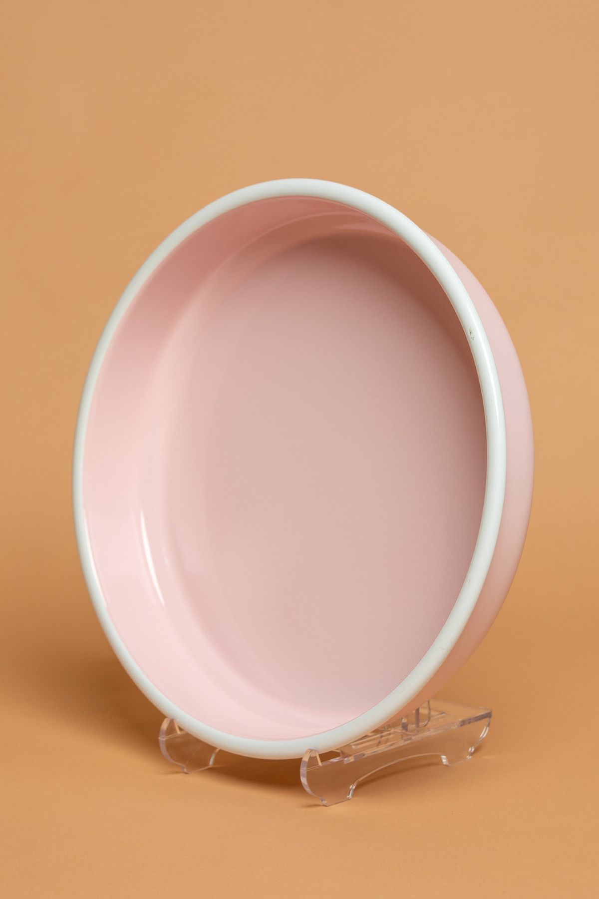 EBUTAY Rosa di Verona Emaye Oval Pembe Fırın Tepsisi | Ebutay