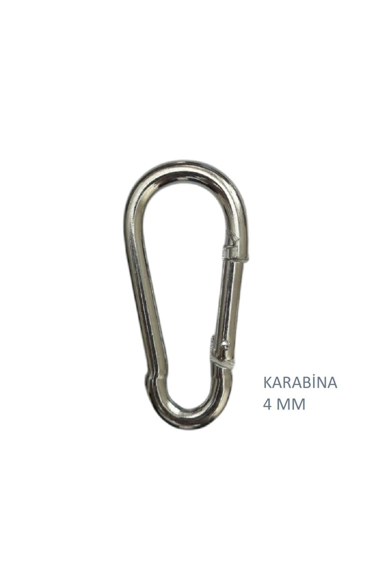 Adilon Galvanizli Karabina, 4 mm, Askı, Çengel, Kanca, Anahtarlık