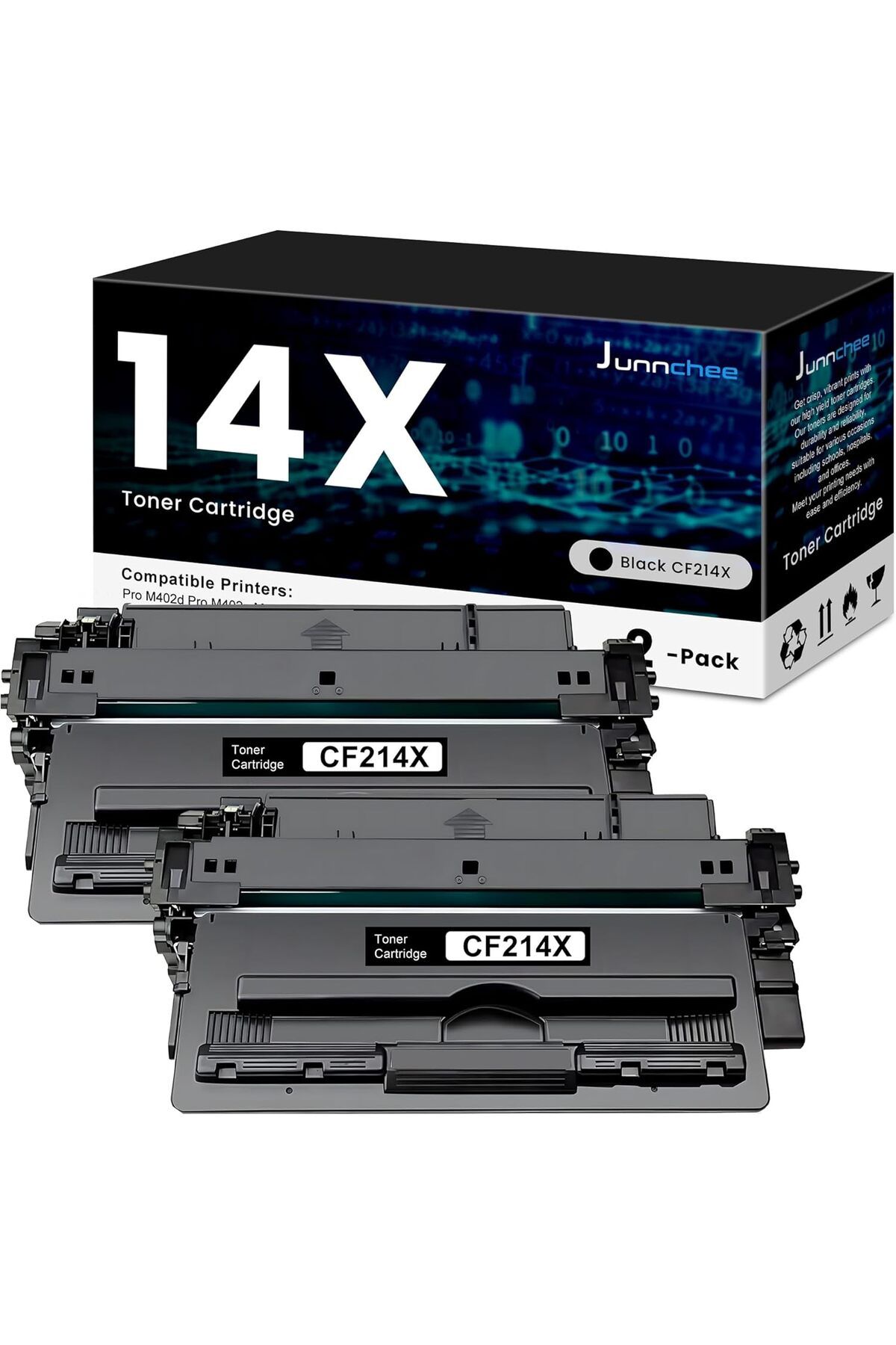 HP 14X CF214X Toner for Enterprise M712 Series, Enterprise MFP M725 Series Printer (2 Pack)
