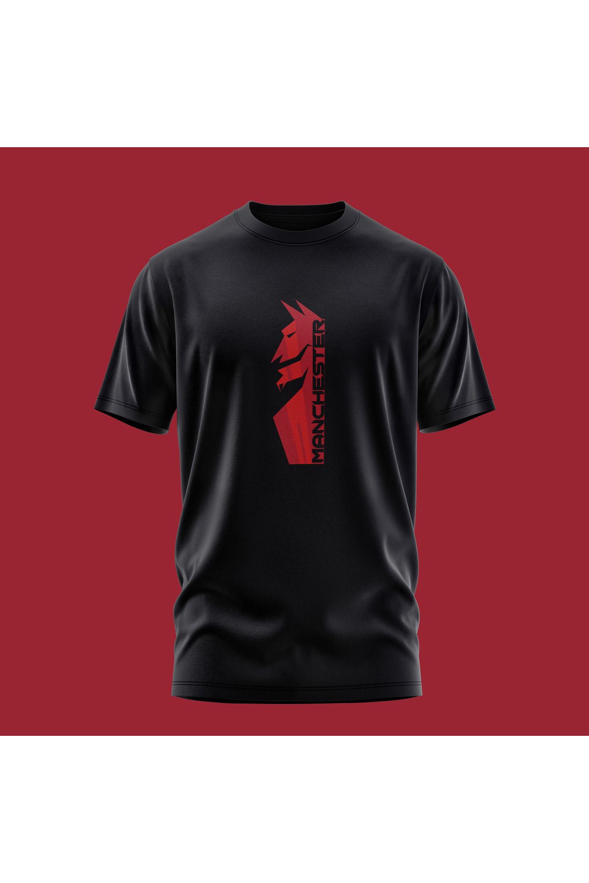 Scudetto T-Shirt Manchester United Devil Karikatür Unisex Tişört