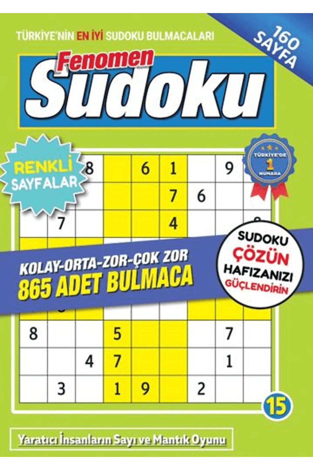 Maxi Yayıncılık Fenomen Sudoku 15 / Bertan Kodamanoğlu / Maxi Yayıncılık / 9786256138186