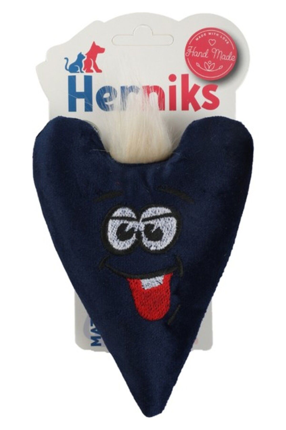 Orqinel Herniks Matatabili Sesli Tüylü Kumaş Kedi Oyuncağı - Love 15CM