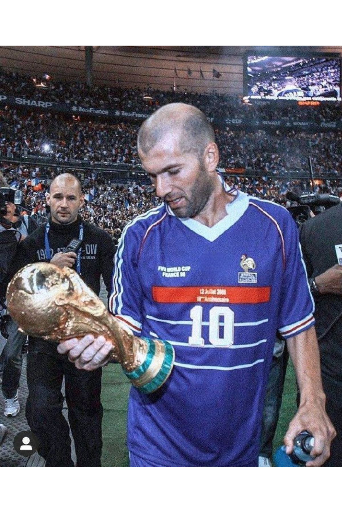 kombinezyum FRANSA #10 Zinédine Zidane 98 DÜNYA KUPASI FORMASI (BLUE)