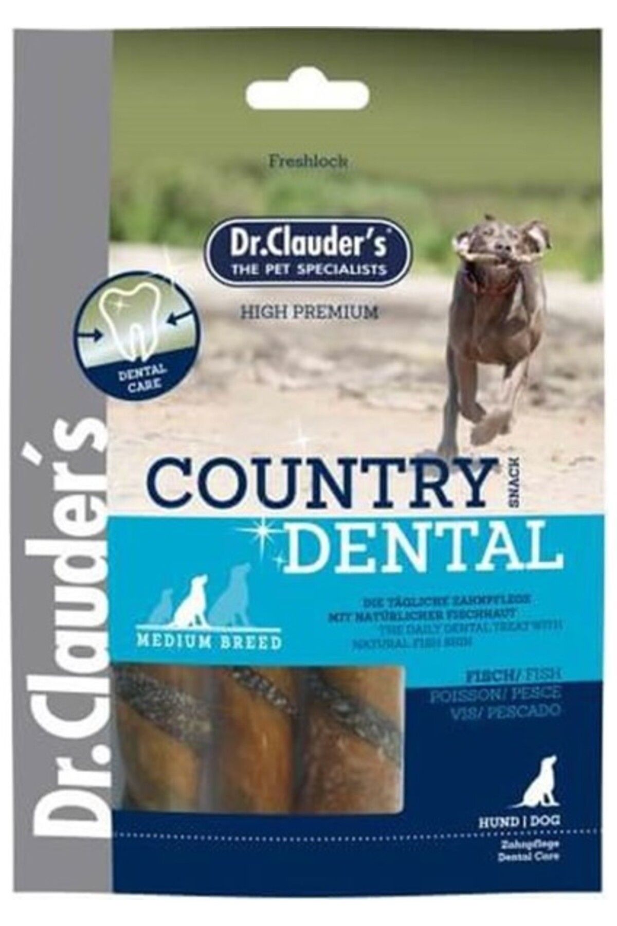 Orqinel Dr. Clauder's Dr Clauders Country Dental Balıklı Köpek Ödülü 120 gr