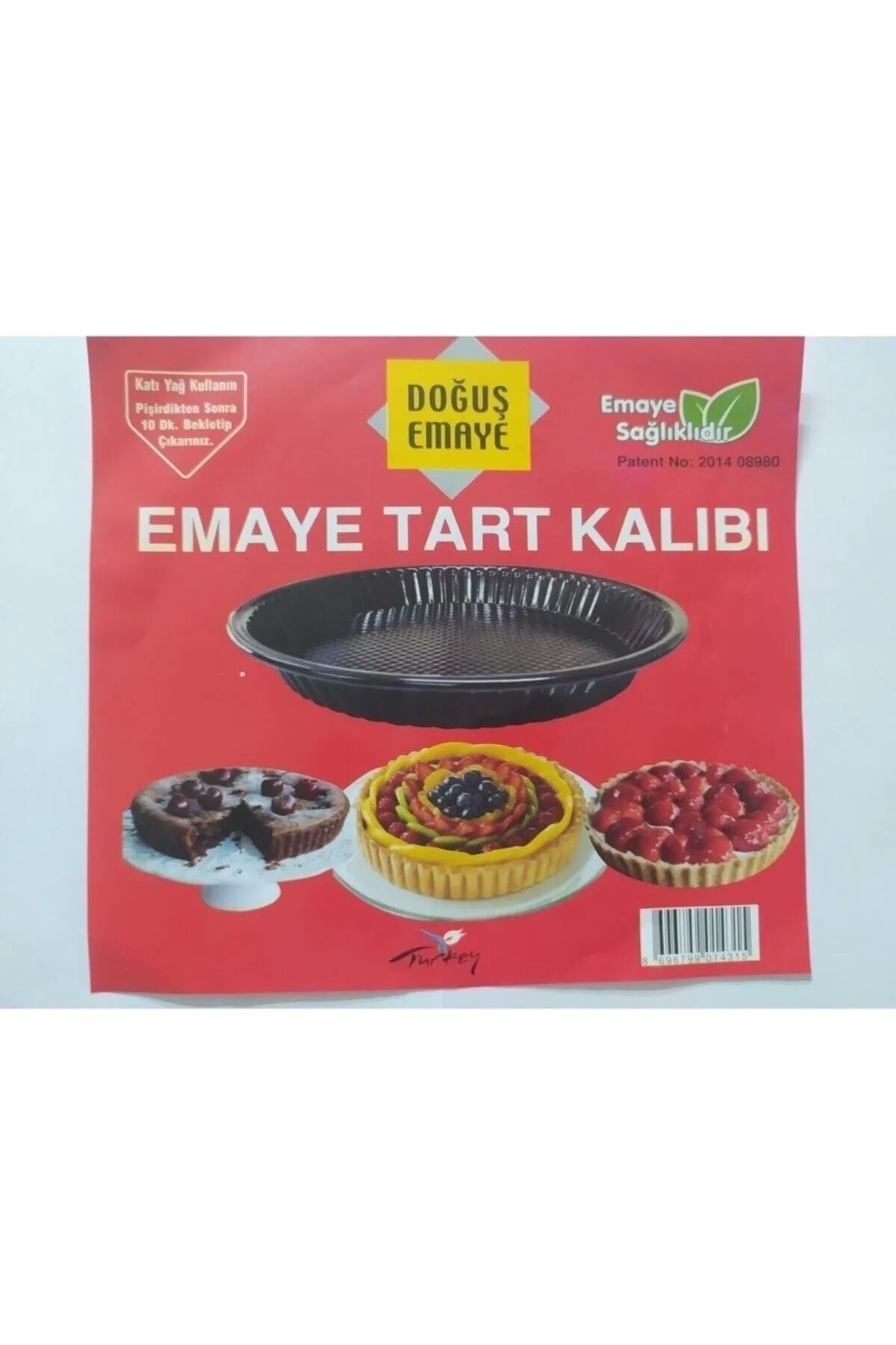 PRATİKOBA Emaye Tart Turta Kalıbı Royaleks-82501