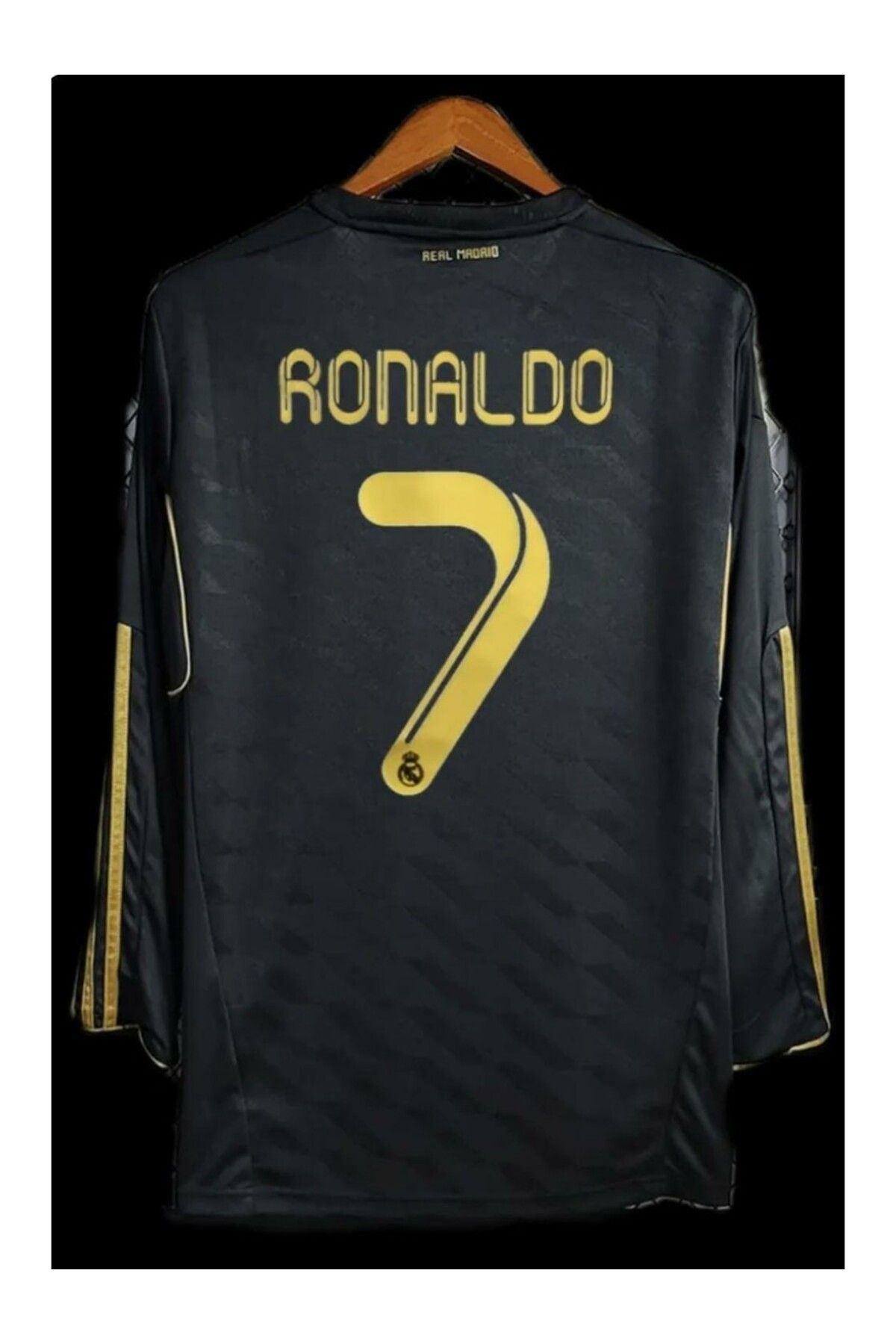 kombinezyum R.MADRİD #7 C.RONALDO Uzun Kollu Forması (BLACK)