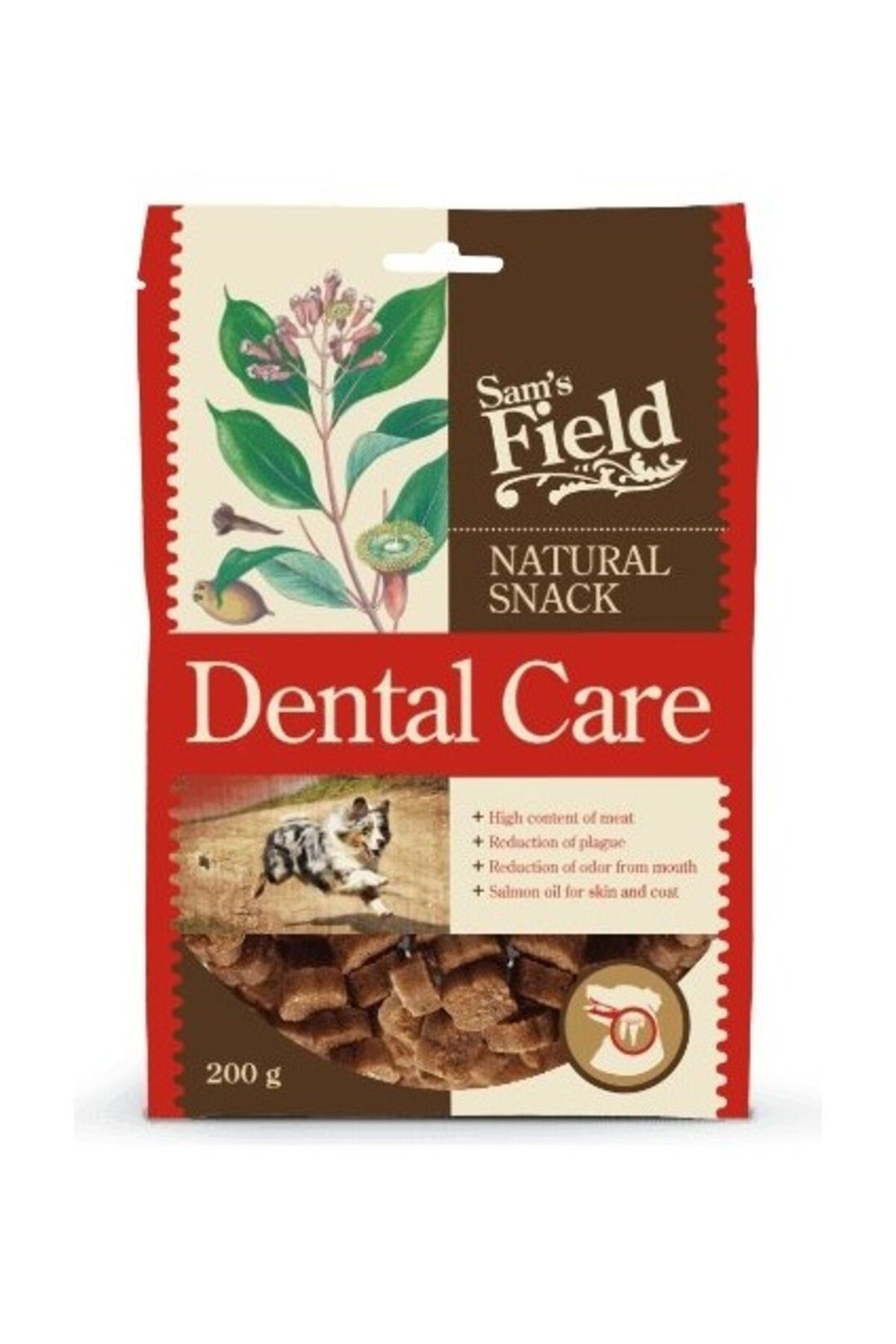 Orqinel Sam's Field Sam´s Field Natural Snack Dental Care 200 G : 08/2024
