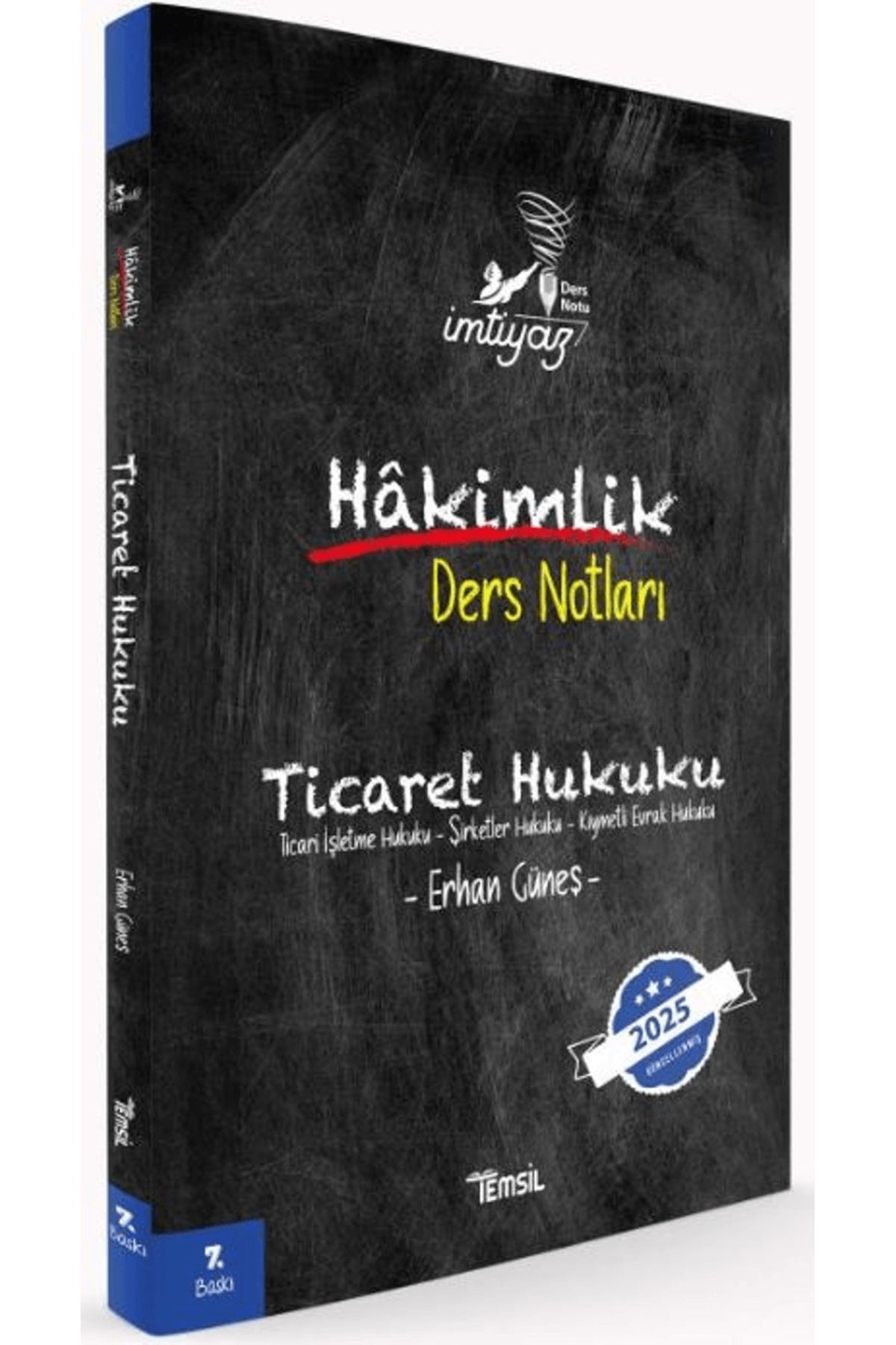 Temsil Kitap İmtiyaz Ticaret Hukuku Hakimlik Ders Notları / Erhan Güneş / Temsil Kitap / 9786256416079