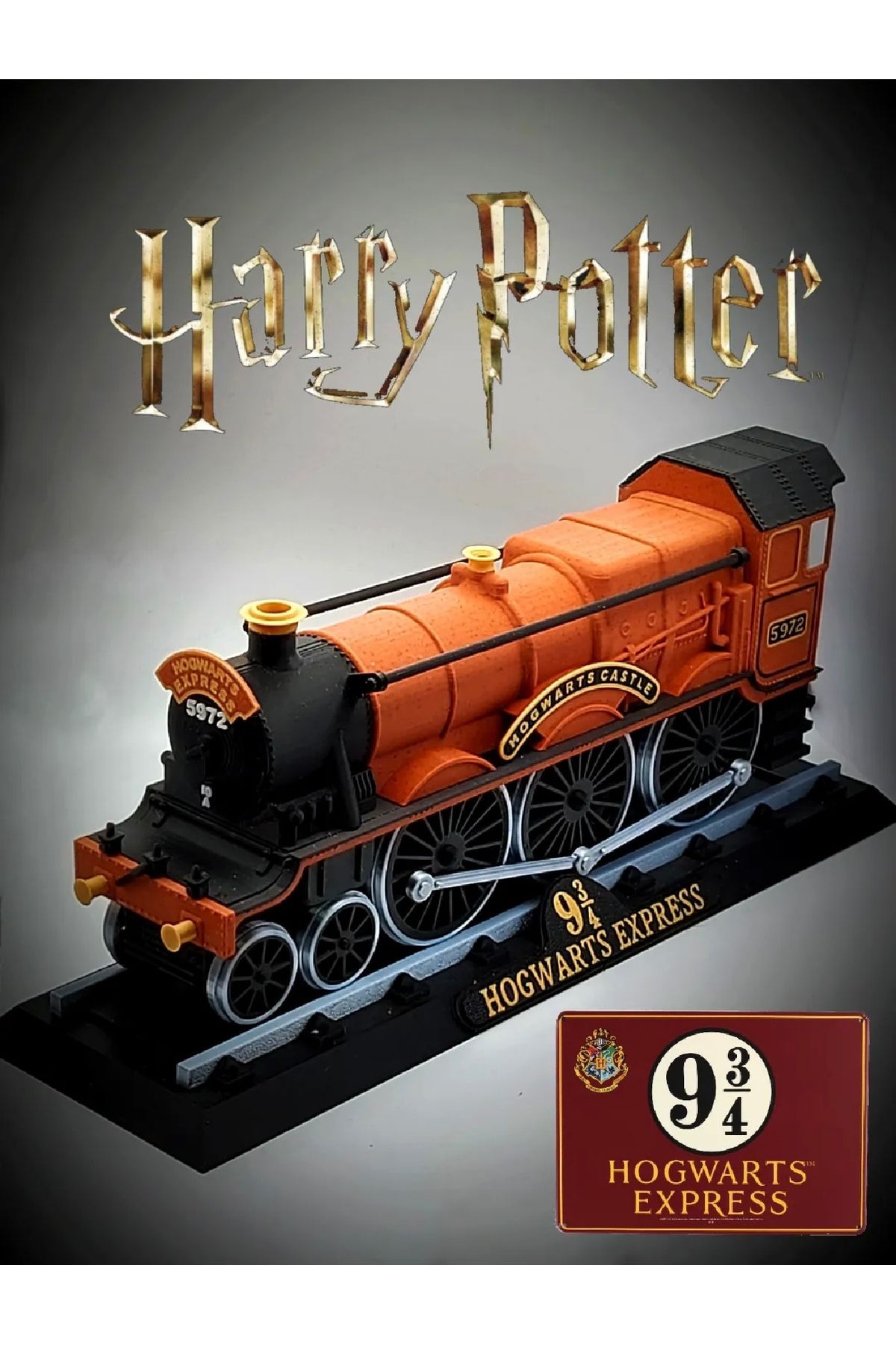 üç boyutlu haller Harry Potter Hogwarts Ekspres Treni Figürü