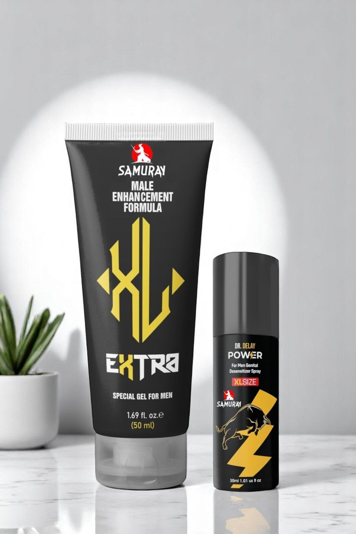 SAMURAY Büyütücülü Krem ve 30 ml Sprey ile Performansınızı Uzatın