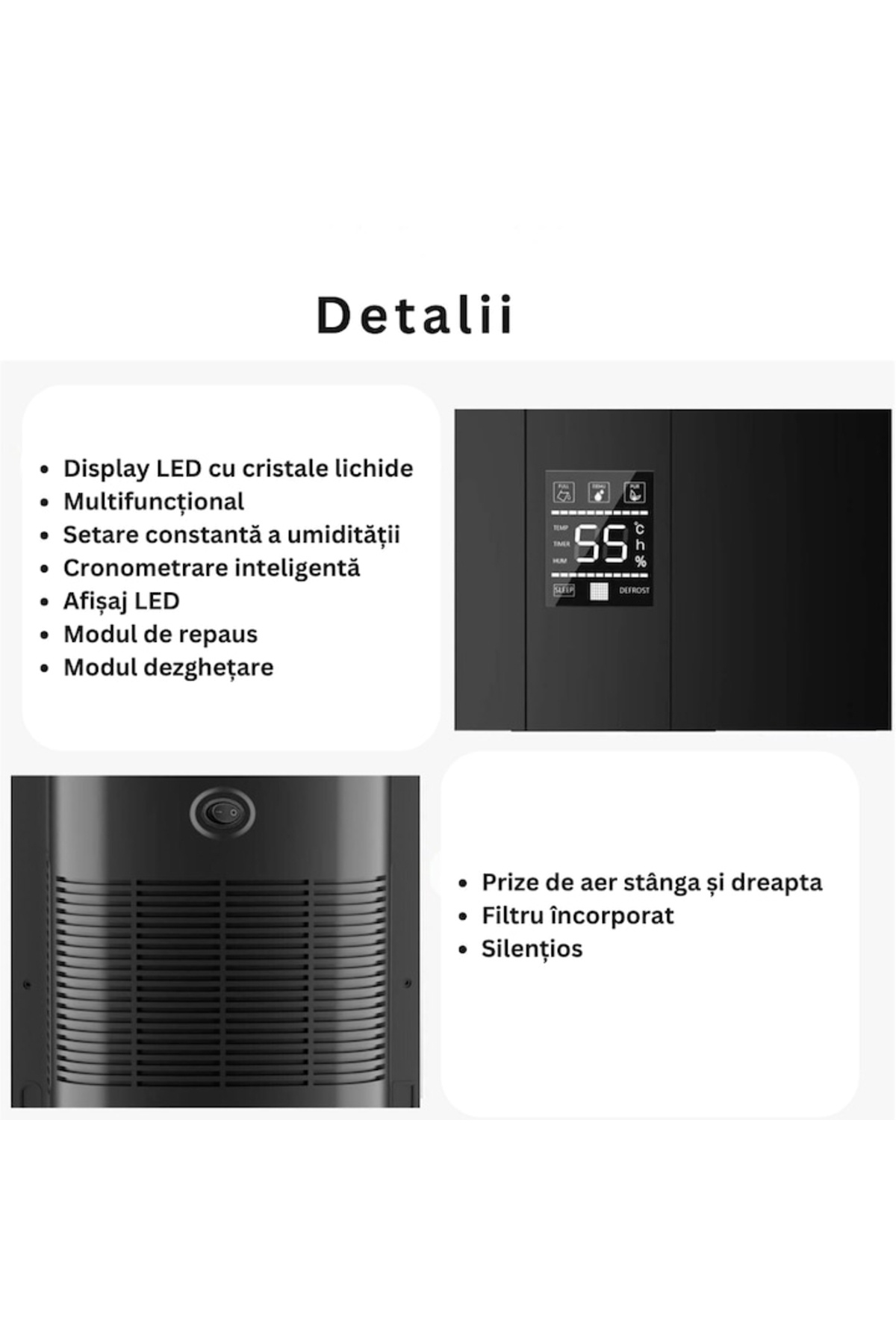 varioshop-VarioShop® Dehumidifier and Air Purifier, Temperature/Humidity Display, Peltier Technology, 5