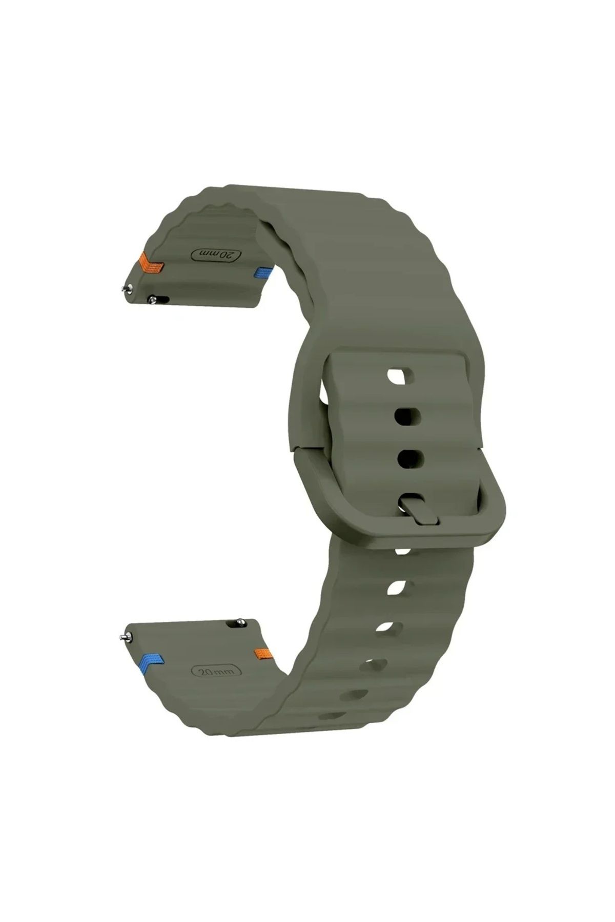 Dmay Amazfit Gts - Gts 2 - Gts 2e Uyumlu Tokalı Silikon Kordon 20MM