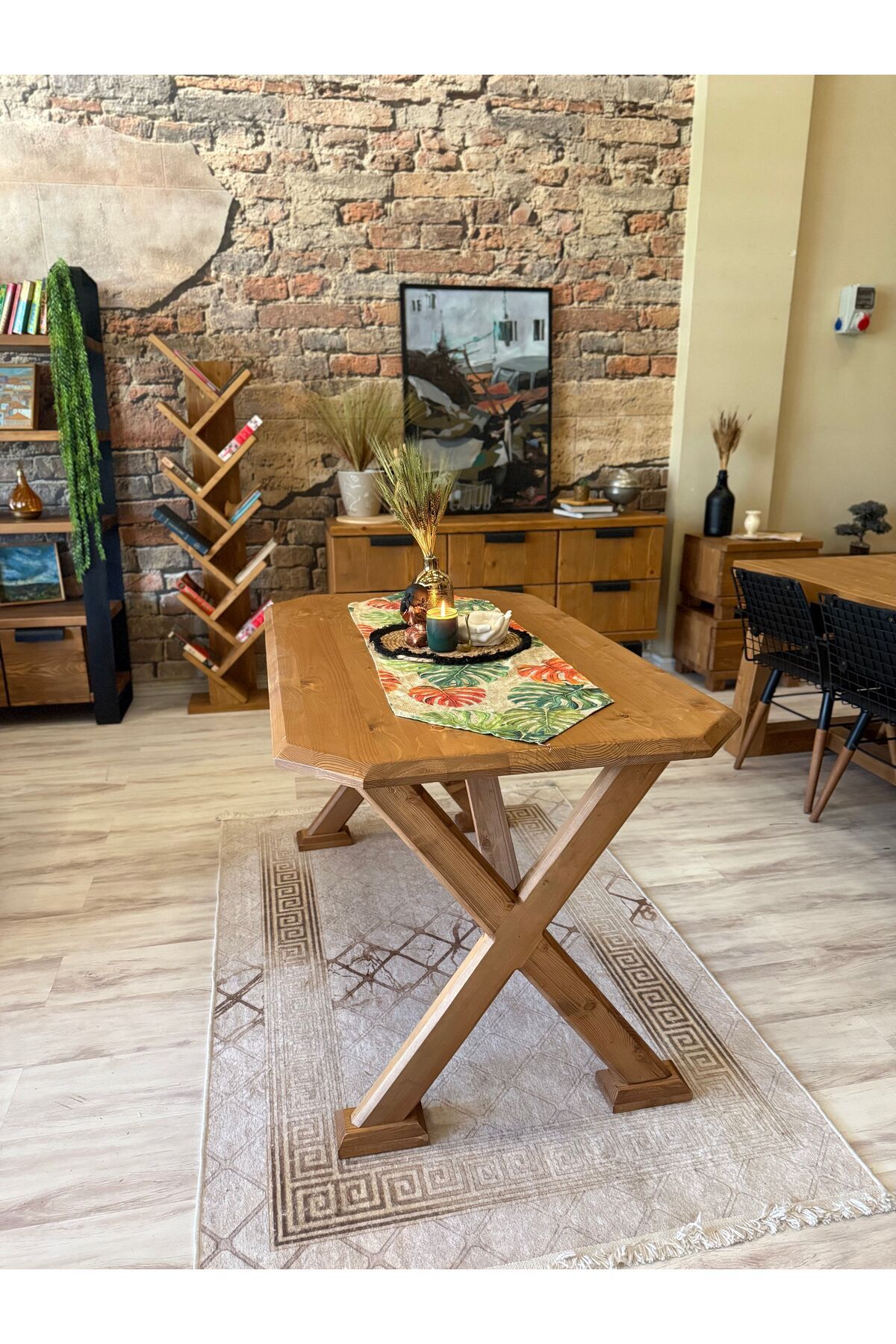 NTCollection Ntconcept Arden Doğal Ahşap Masif Yemek Masası (85X240CM)