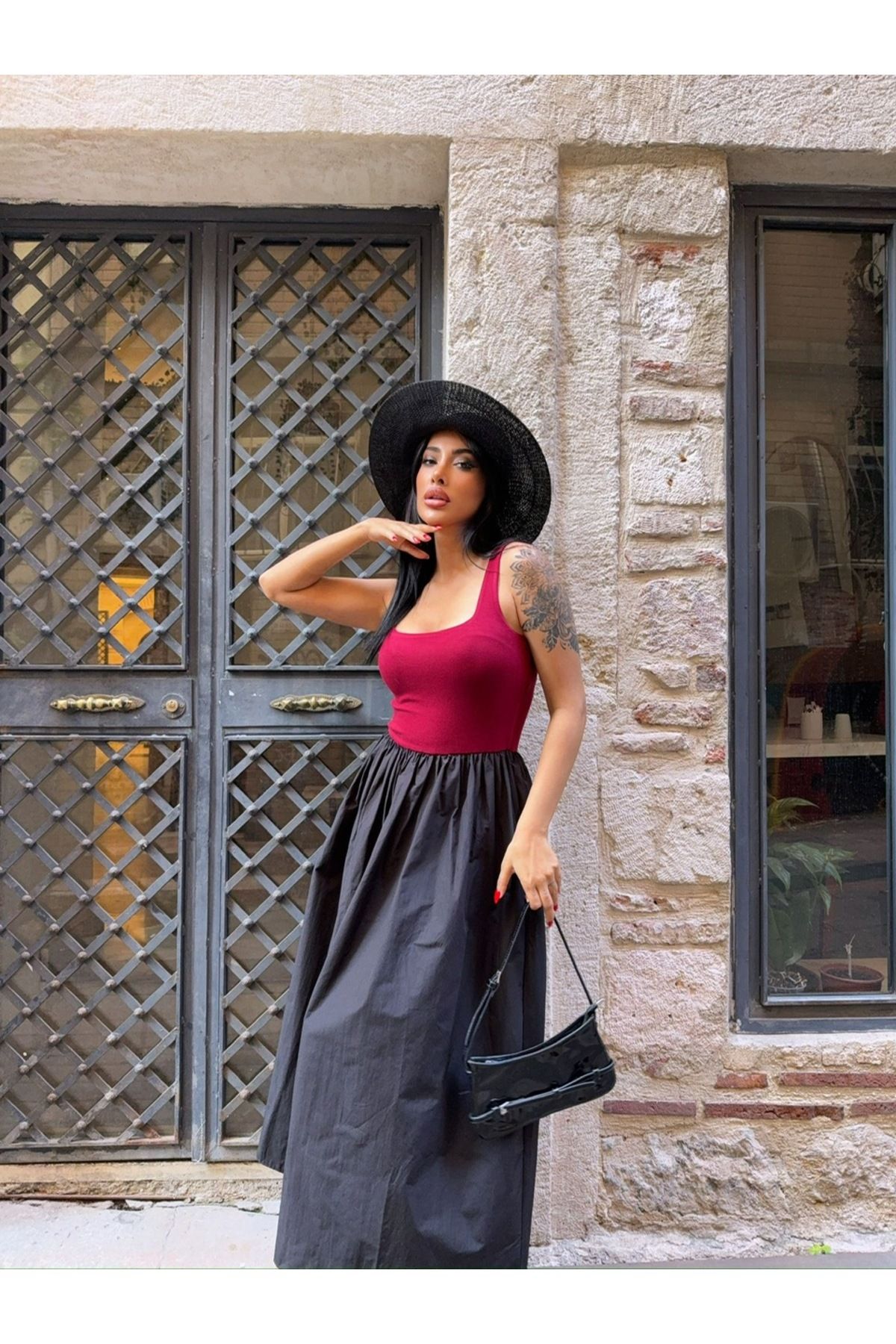 Ekim Store Askılı Balon Etek Elbise