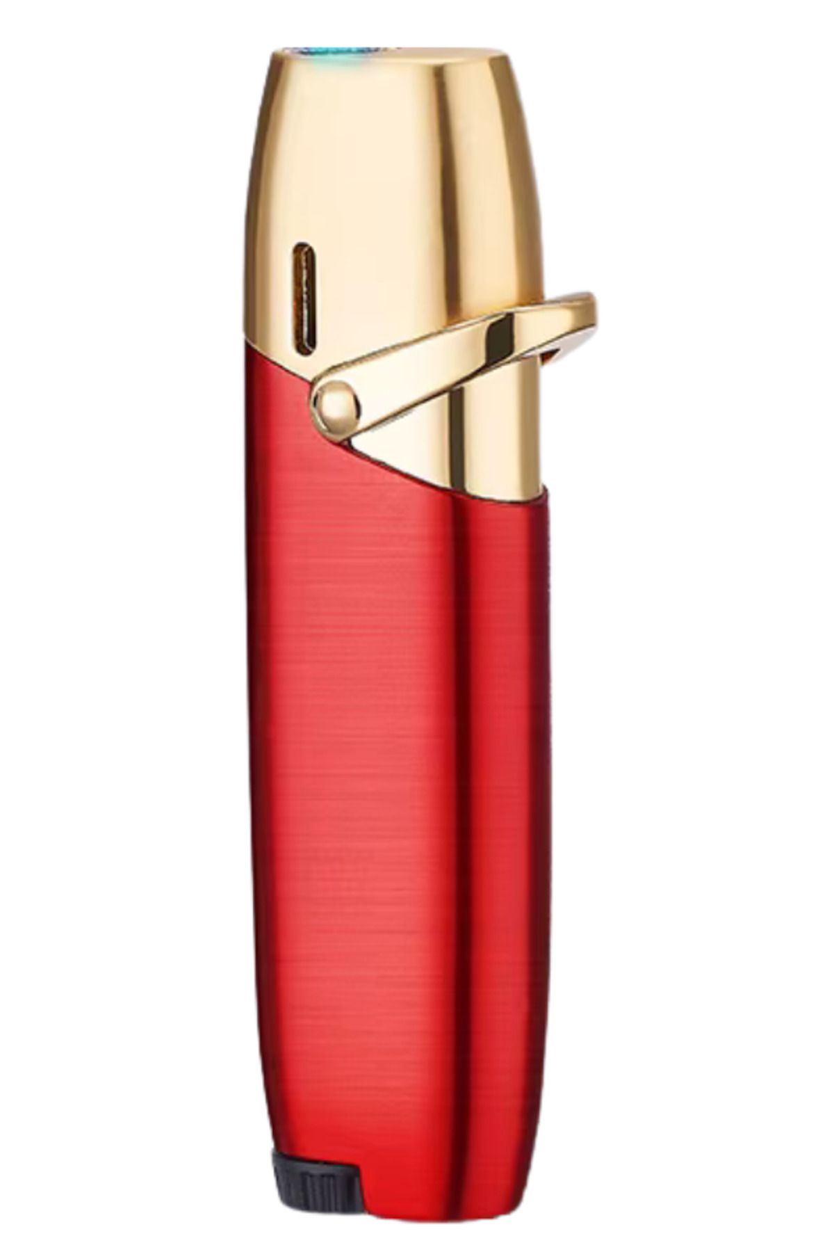 PremiumQuality Tek Torch Pürmüz Kırmızı Metal Puro Çakmağı