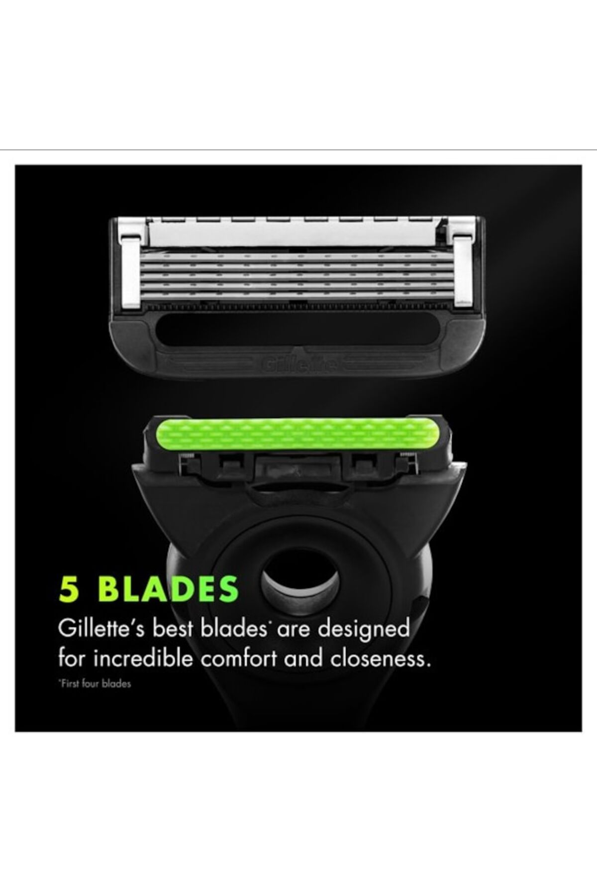 Gillette-Set of 4 Gillette Labs razor refills, comfortable and precise shaving 2
