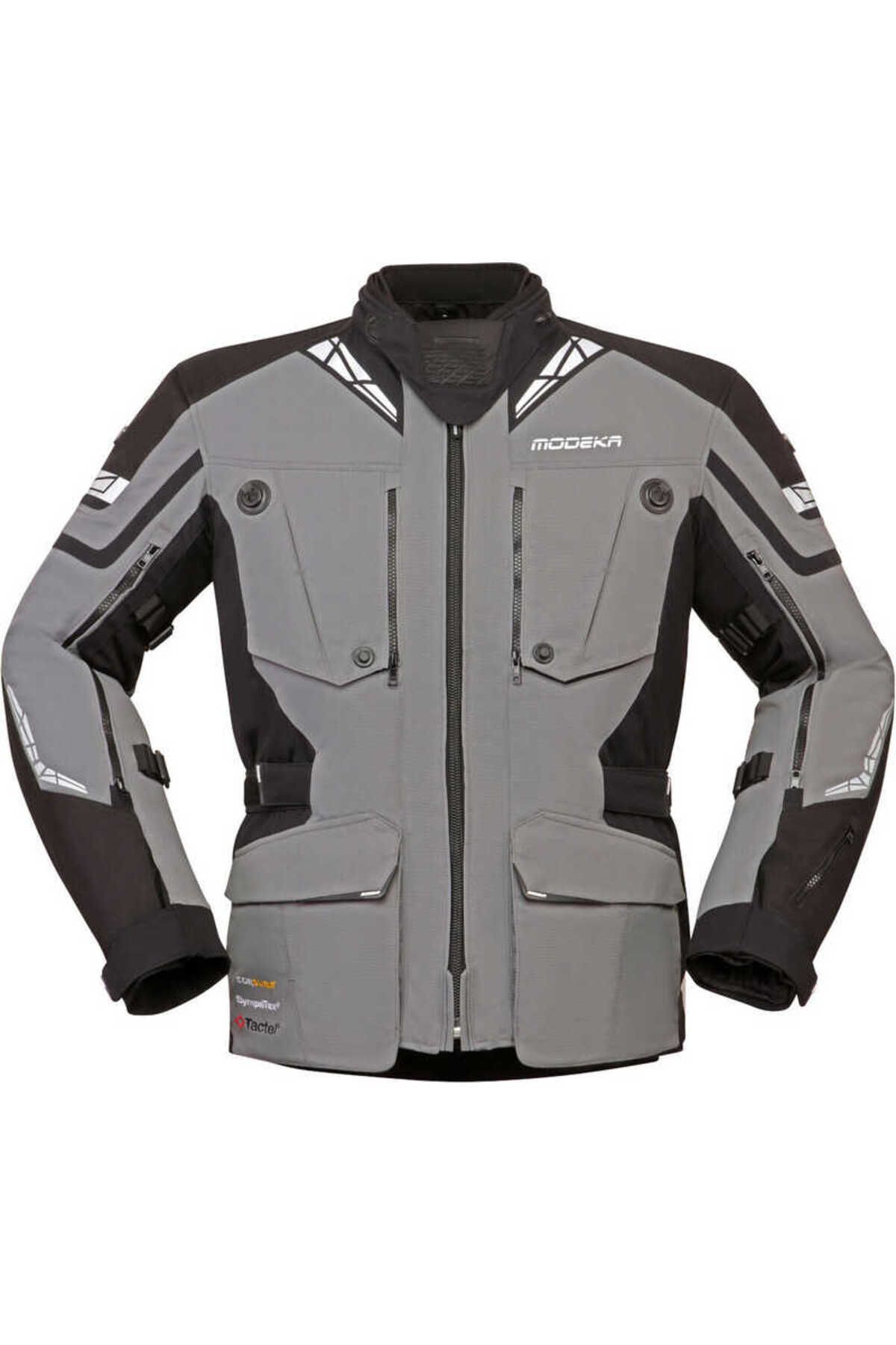 Modeka PANAMERICANA II WATERPROOF CEKET SİYAH AÇIK GRİ