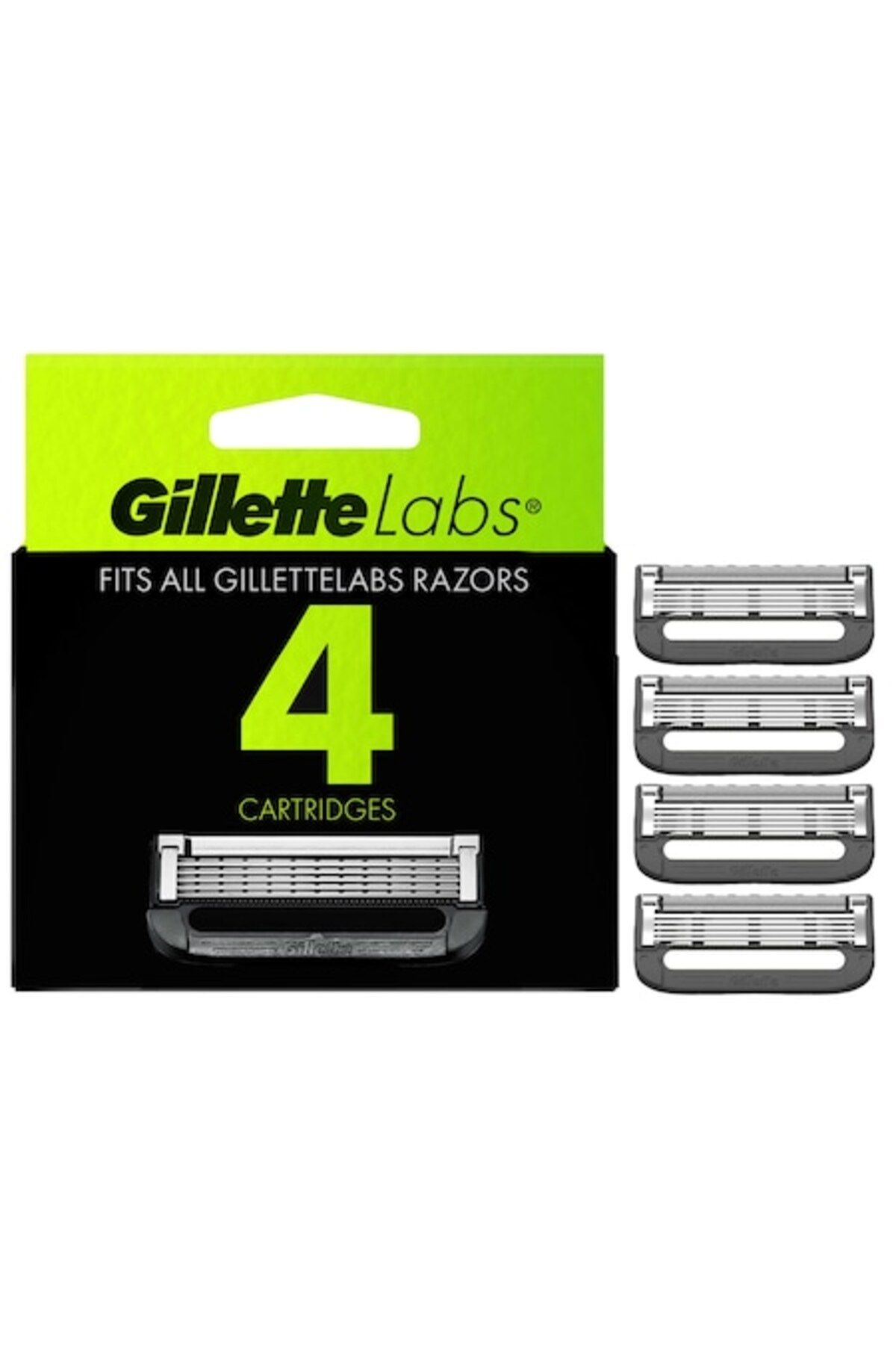 Gillette-Set of 4 Gillette Labs razor refills, comfortable and precise shaving 1