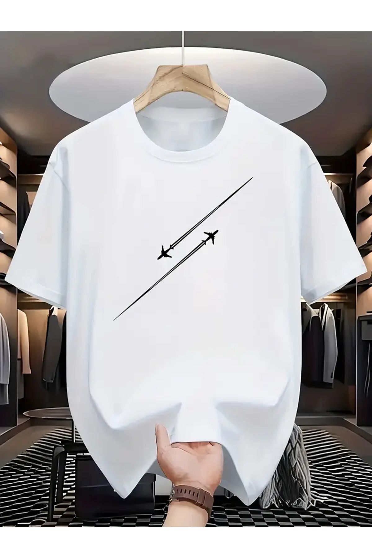 bellanova Los Angeles Baskılı Oversize Erkek Tişört – LA Sokak Stili