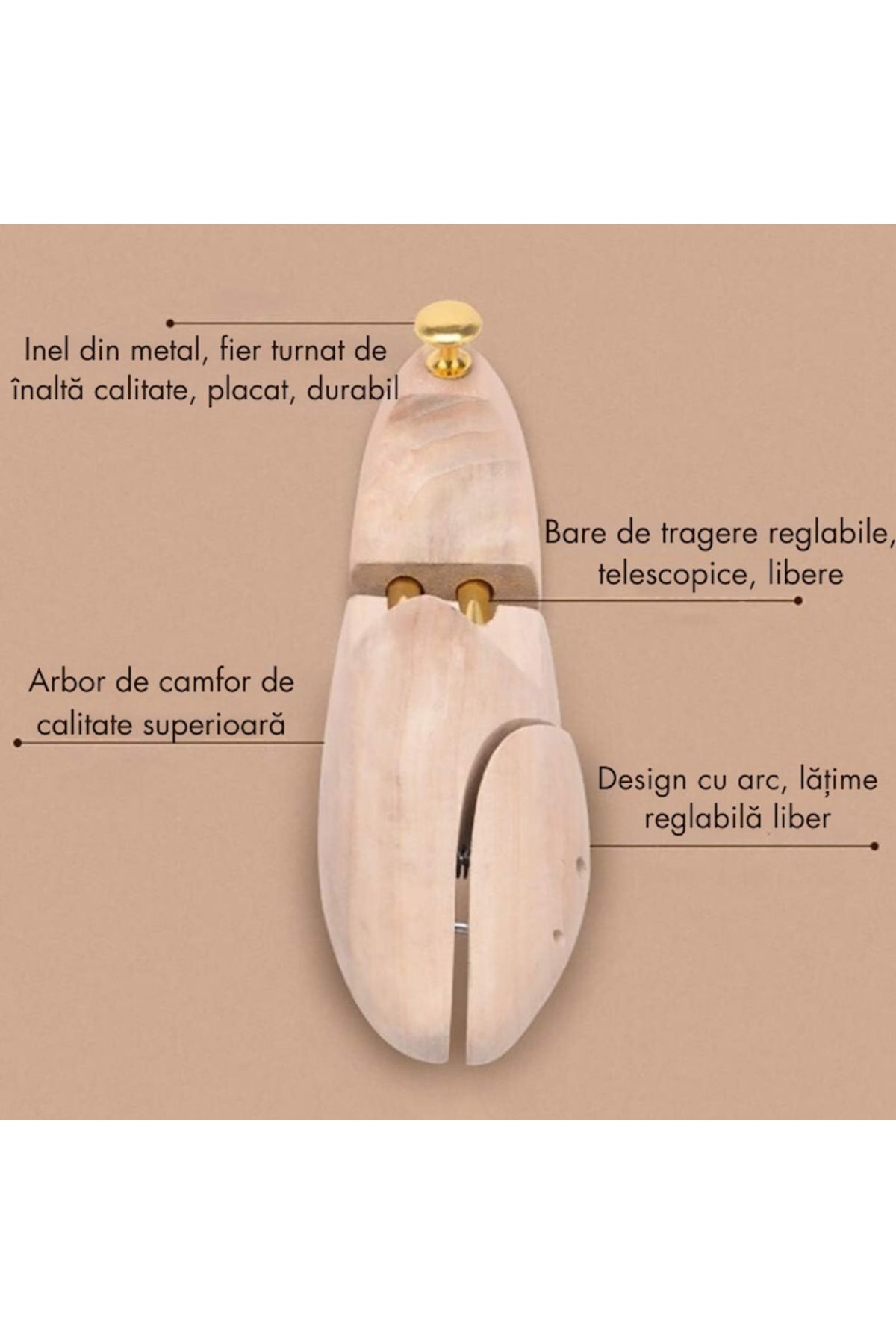 varioshop-Set of 2 Adjustable Shoe Stretchers/Shoe Lasts VarioShop®, Size 39 - 40, For Widening and Elongating Shoes, Plain 2