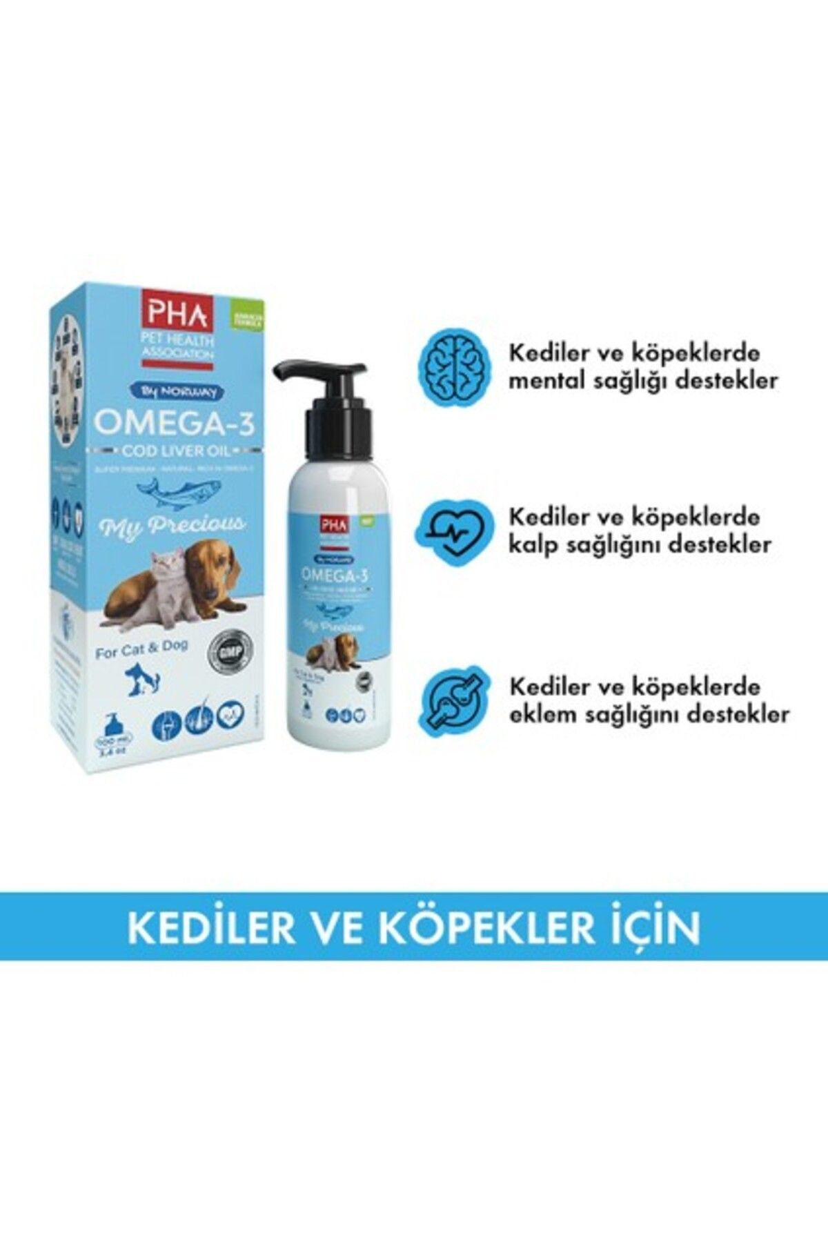 Orqinel Pha Omega-3- Kedi ve Köpekler Için Balık Yağı