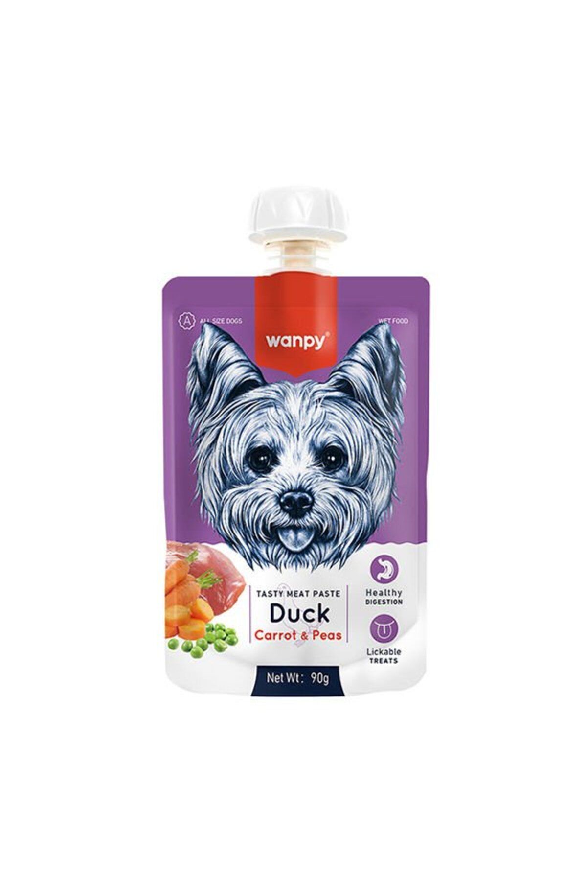 Orqinel Wanpy Taze Ördekli ve Havuçlu Et Ezmesi Doğal Köpek Ödülü 90 Gr