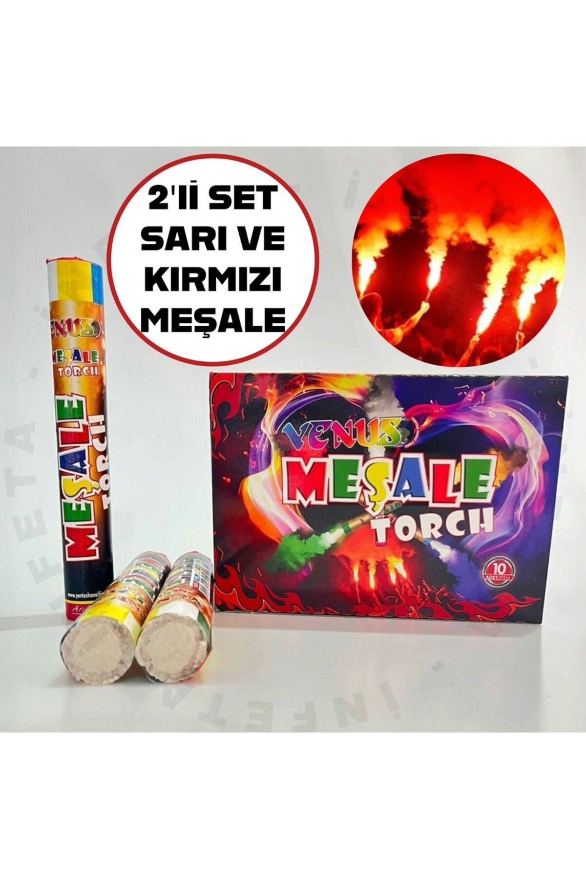 Diyeri Konya av 2'li Set- 1 Adet Sarı 1 Adet Kırmızı GS Taraftar eşale