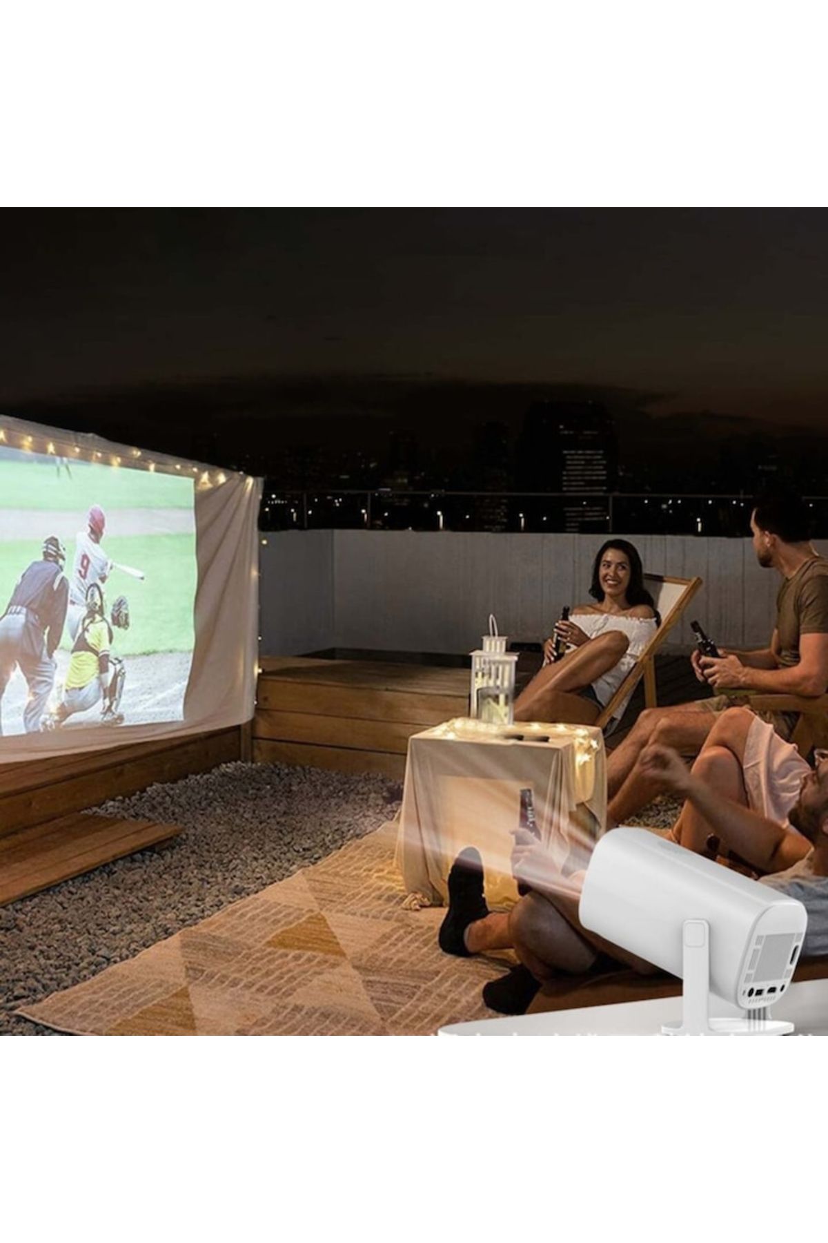 varioshop-VarioShop® Video Projector and Controller Set, Smart 4K, Wi-Fi, Bluetooth, HD Resolution 1280x720p, Si 9