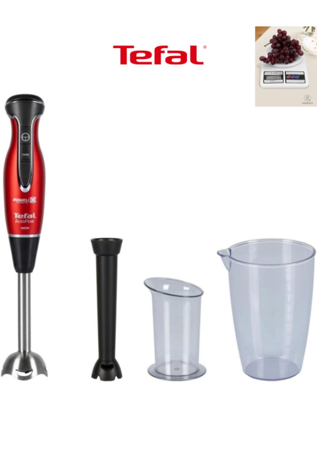 TEFAL 1.5L Hazne - Buz Kırma - Sıçrama Önleyici - Bebek Maması Aksesuarlı Blender 1000W - 910004670