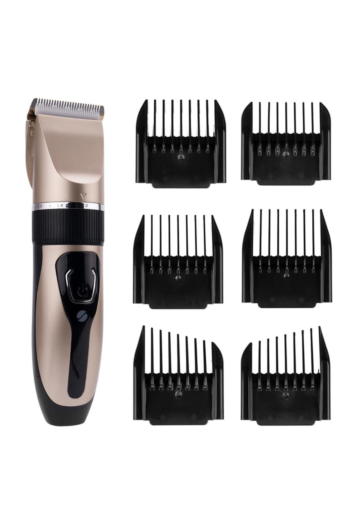 Powermaster Silver Crest SC-F838 Ayarlanabilir Seramik Kesme Bıçaklı Profesyonel Traş Makinesi