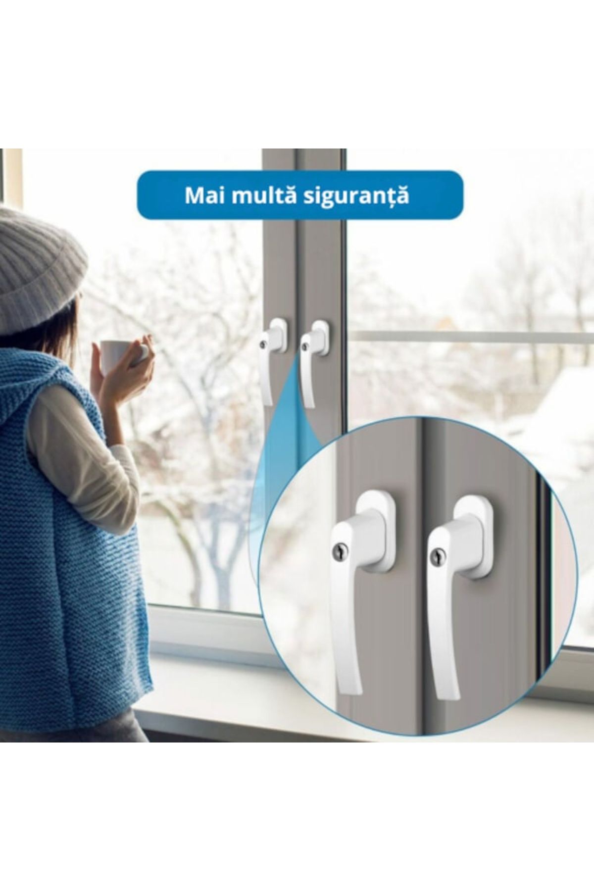 varioshop-Universal handle for VarioShop® window, safety lock, set of keys and screws 2