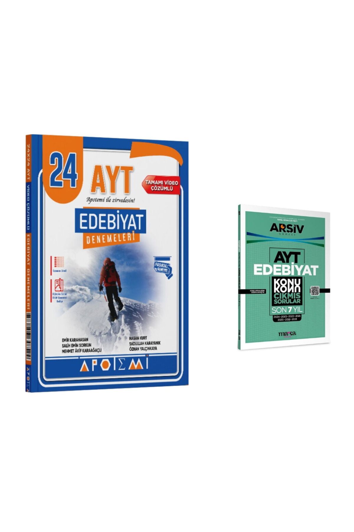 Apotemi Yayınları Apotemi Yayınları AYT Edebiyat 24 Çözümlü Deneme ve Marka Son 7 yıl Konu Konu Çıkmış Sorular