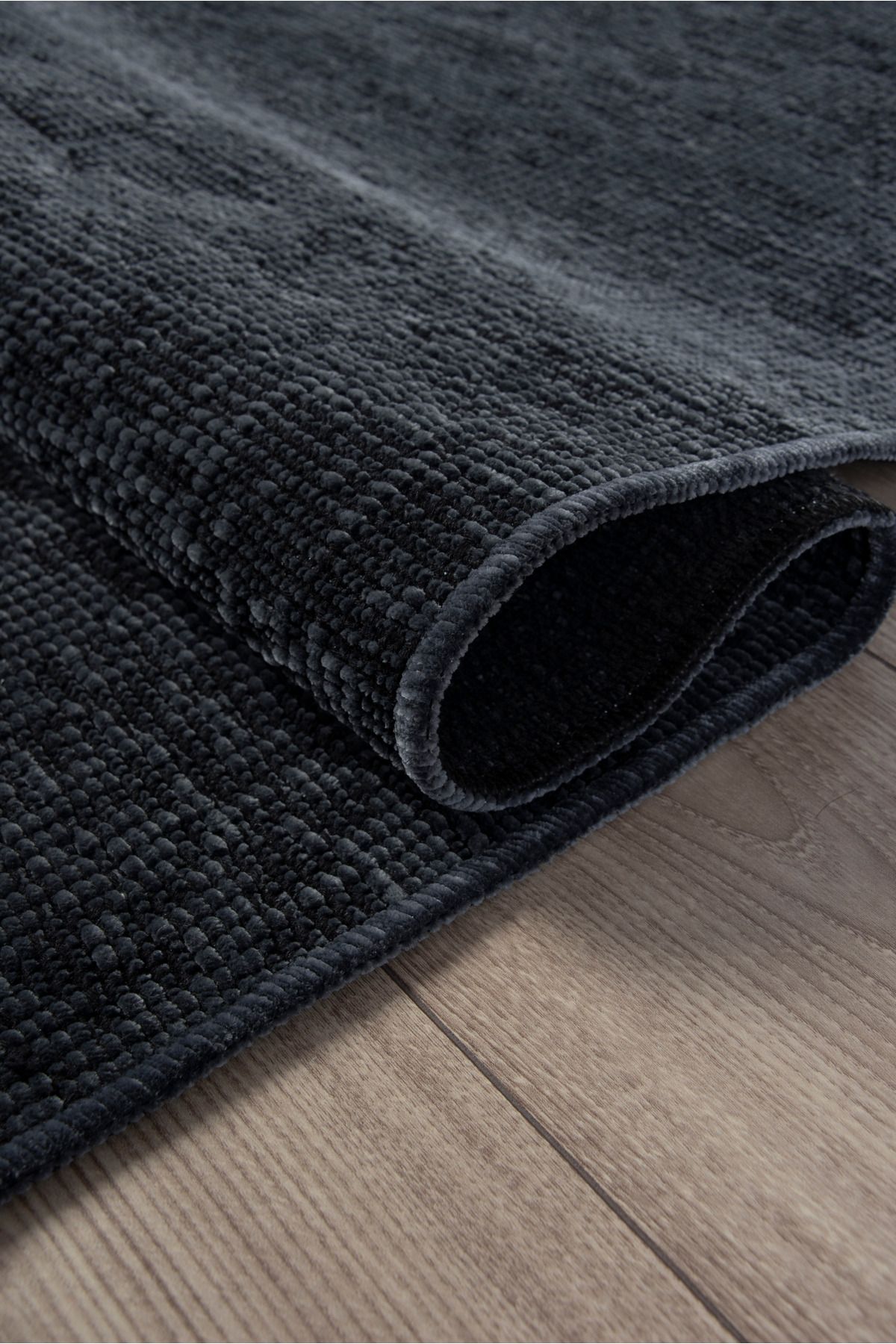 Serenest Home Antrasit Şönil Kilim Salon Oturma Çocuk Odası Dokuma Makine Halısı Mutfak Hasır Sisal Yolluk
