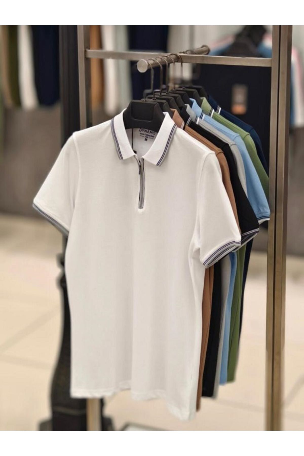 DYNAMO ERKEK POLO YAKA FERMUARLI T-SHİRT 236