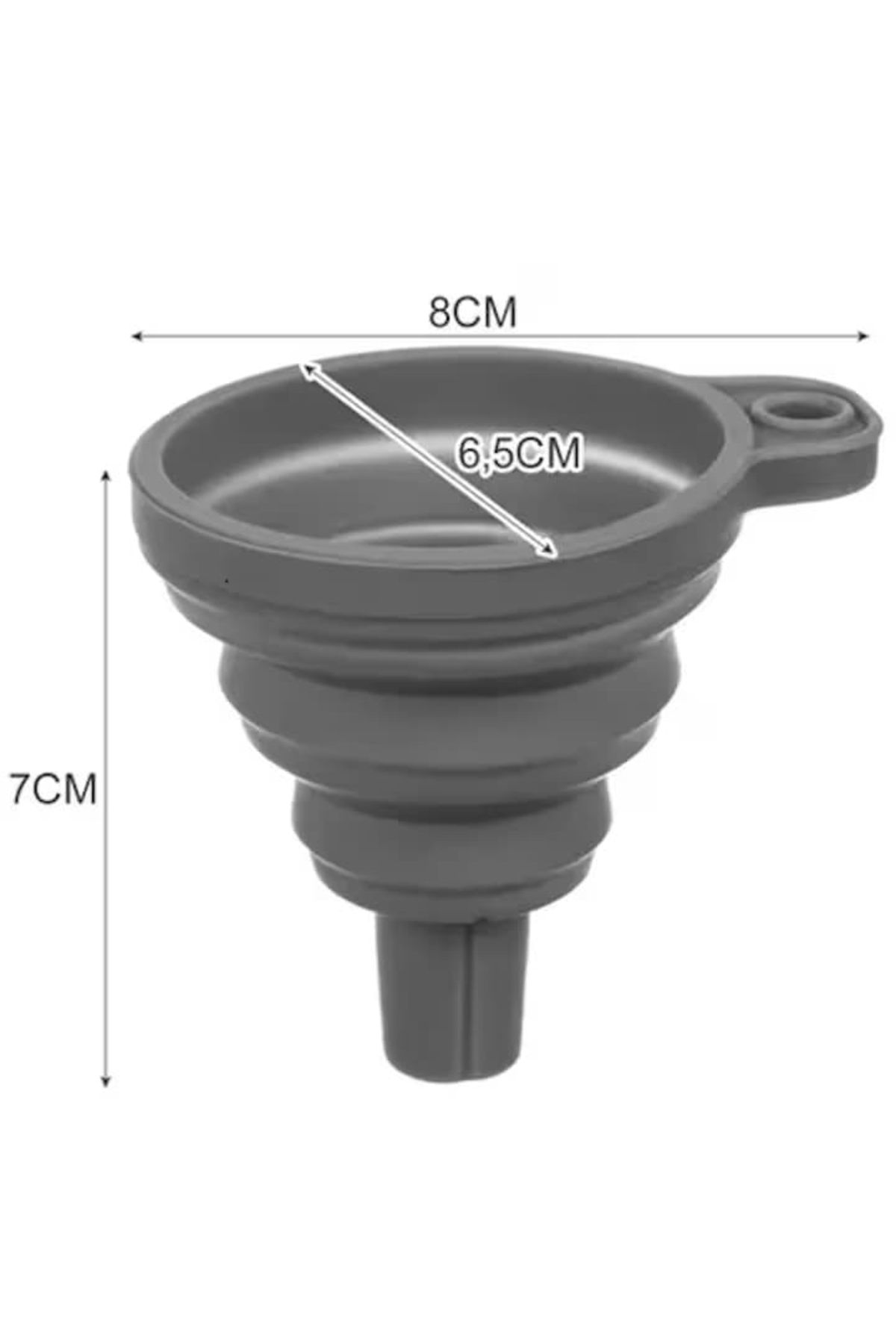 varioshop-VarioShop® universal silicone funnel, foldable, high temperature resistant, flexible, not ABS 8