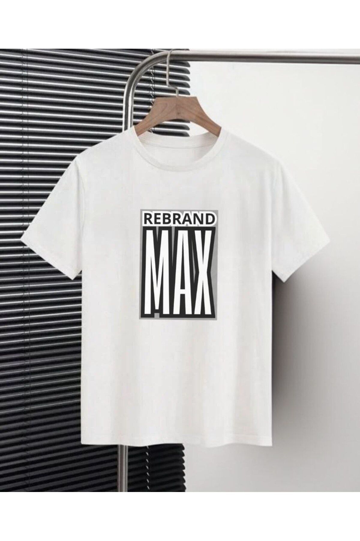 REBRAND Baskılı T-shirt spor Unisex Oversize
