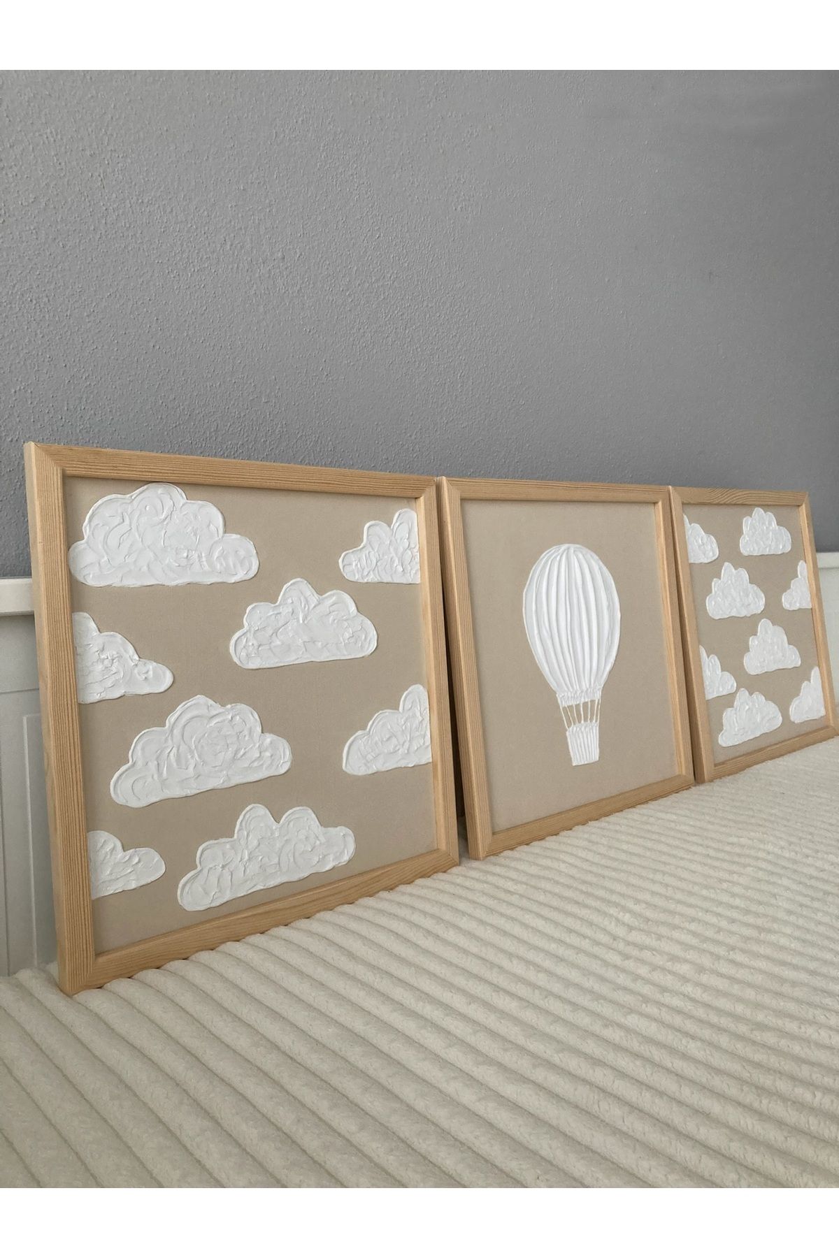 Home çocuk odaları için dekoratif dokulu tablo